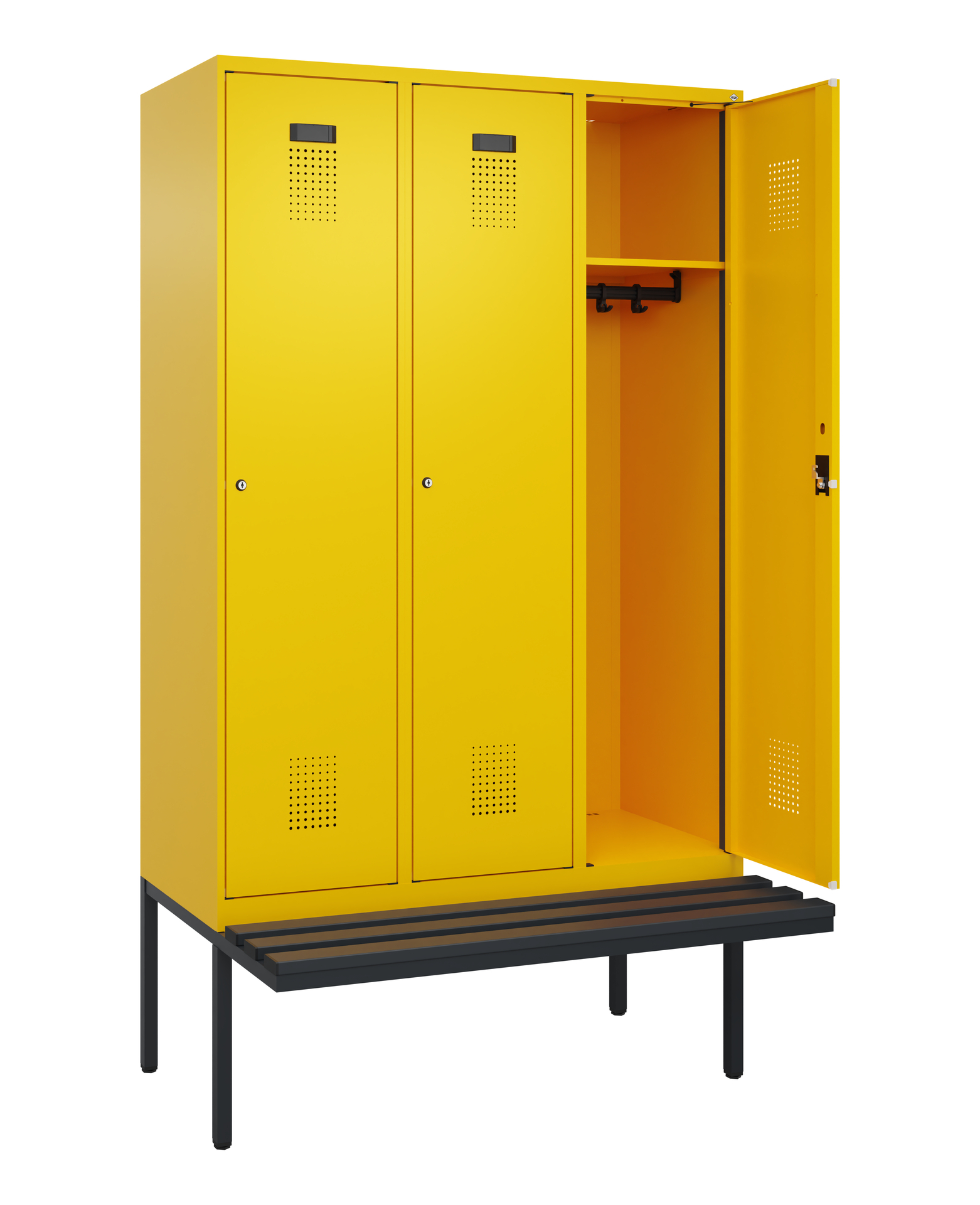 C+P Spind Evolo PLUS, Bank, 3 Abteile, 2120x1200x8