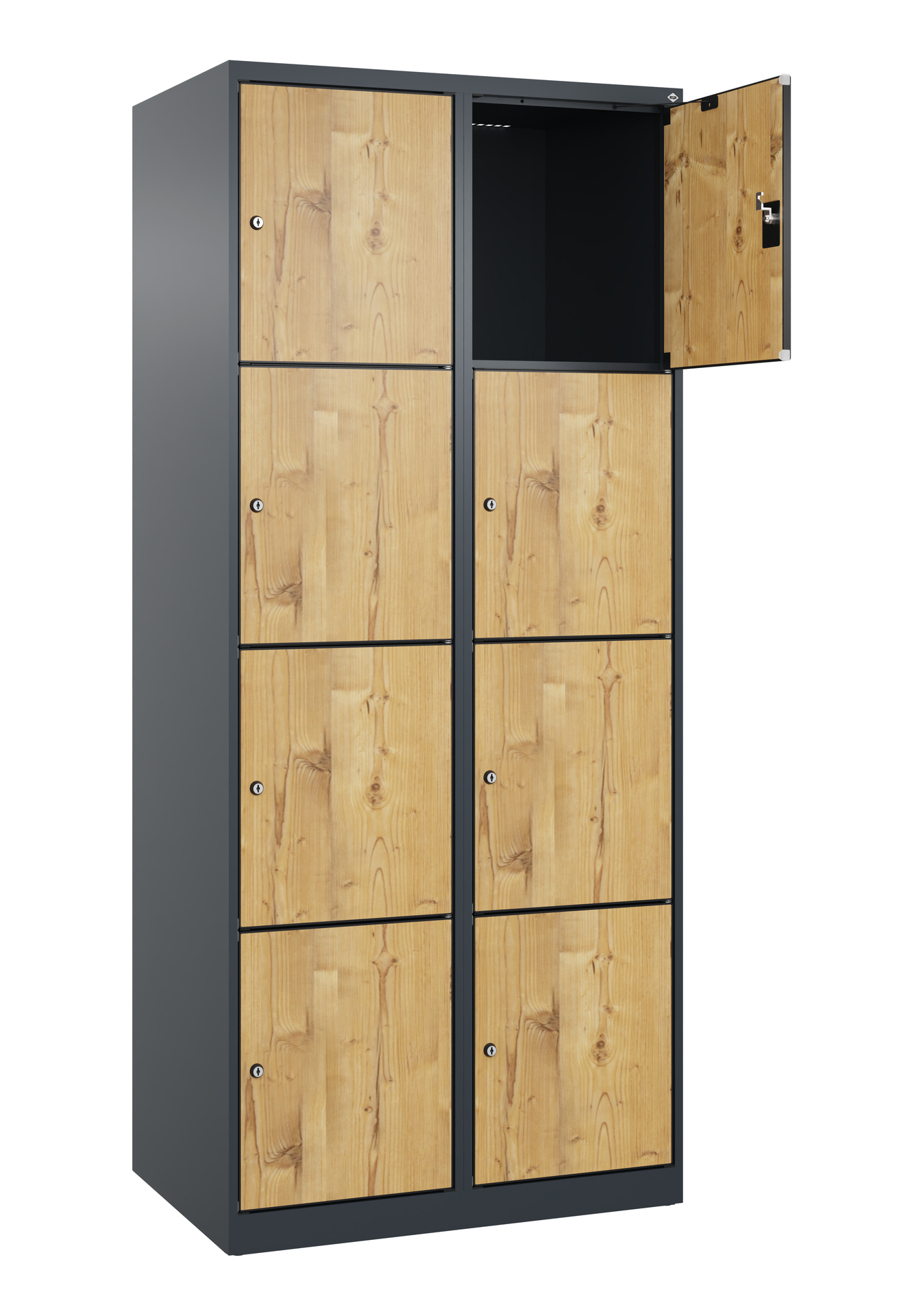 C+P Schlie�fachschrank Evolo PLUS, 8 F�cher, 1850x800x500mm