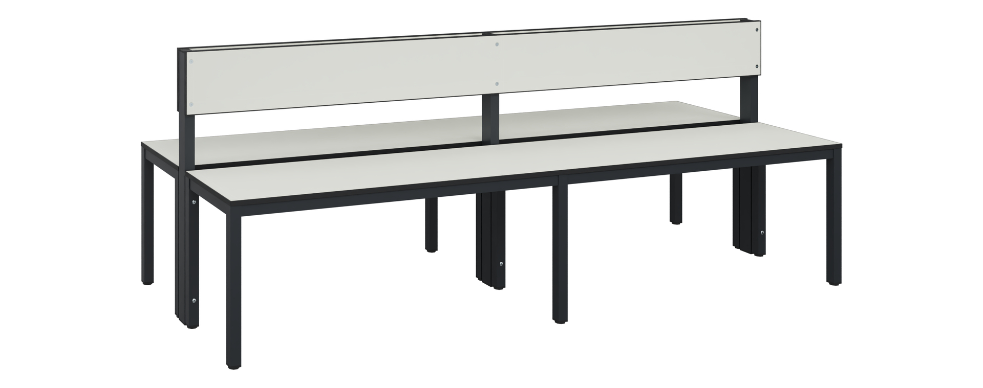 C+P Sitzbank Solid HPL, 774x2000x770mm, 7021/VK741