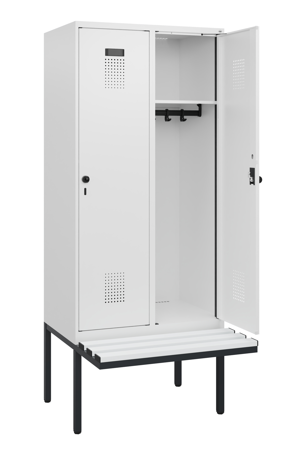 C+P Spind Evolo PLUS, Bank, 2 Abteile, 1950x800x81