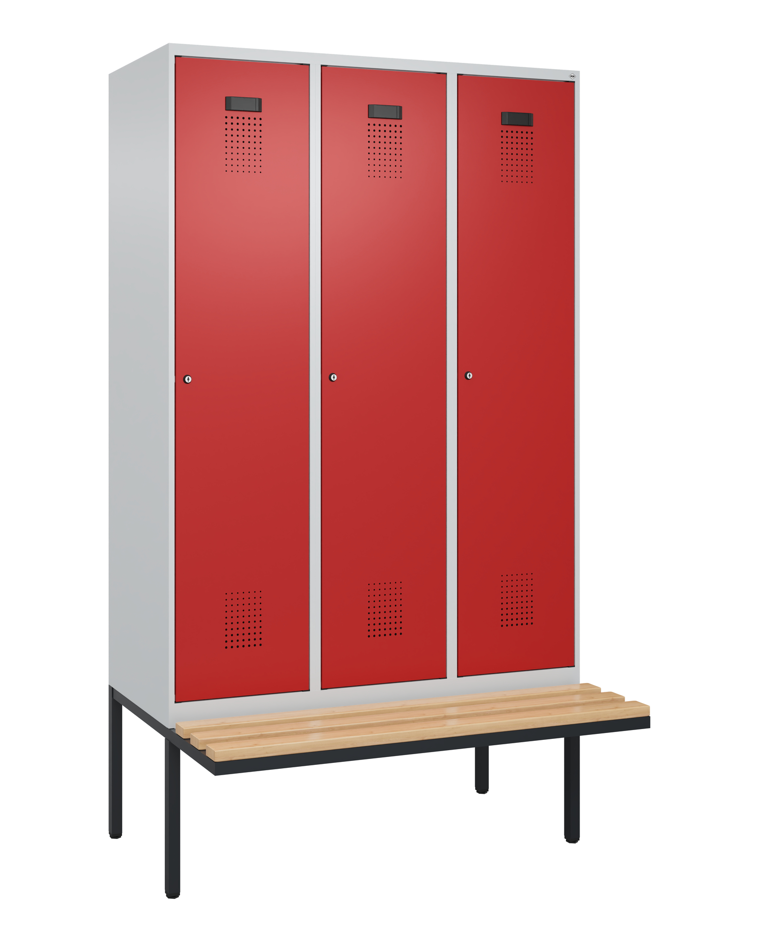 C+P Spind Evolo PLUS, Bank, 3 Abteile, 2120x1200x8