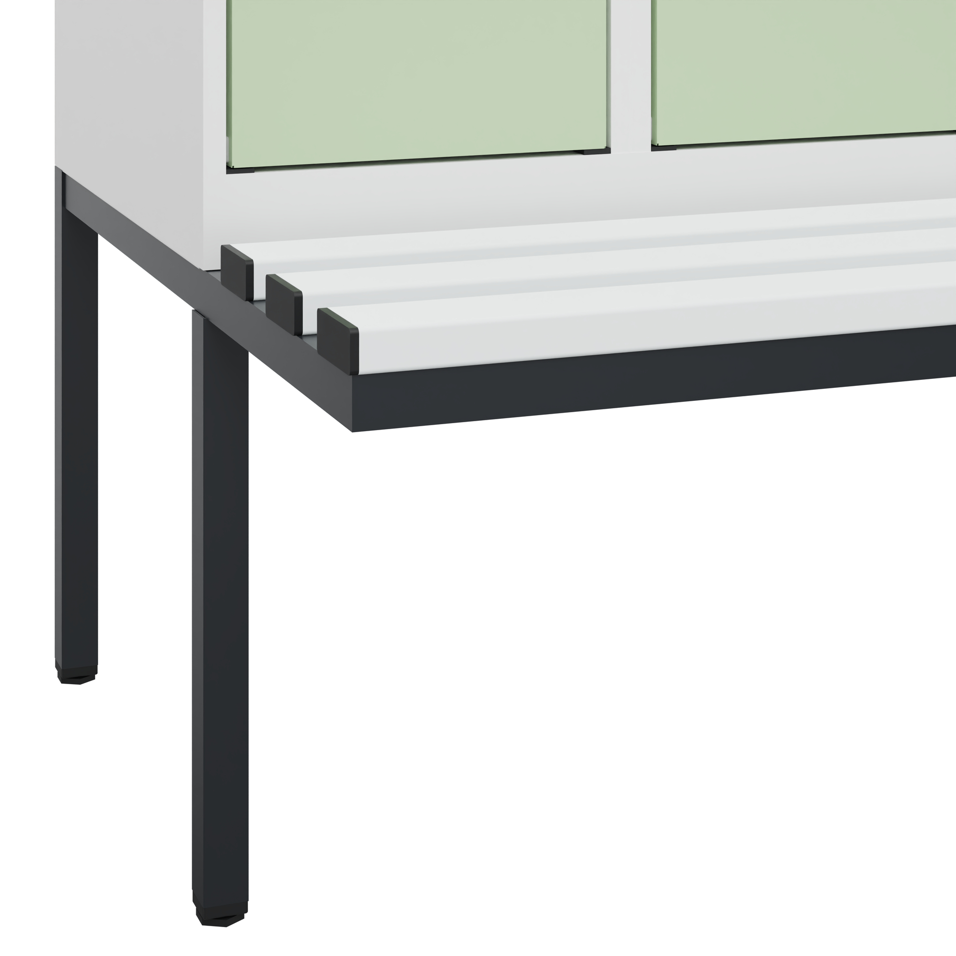 C+P Doppelstock-Spind Evolo PLUS, Bank, 6 Fächer, 