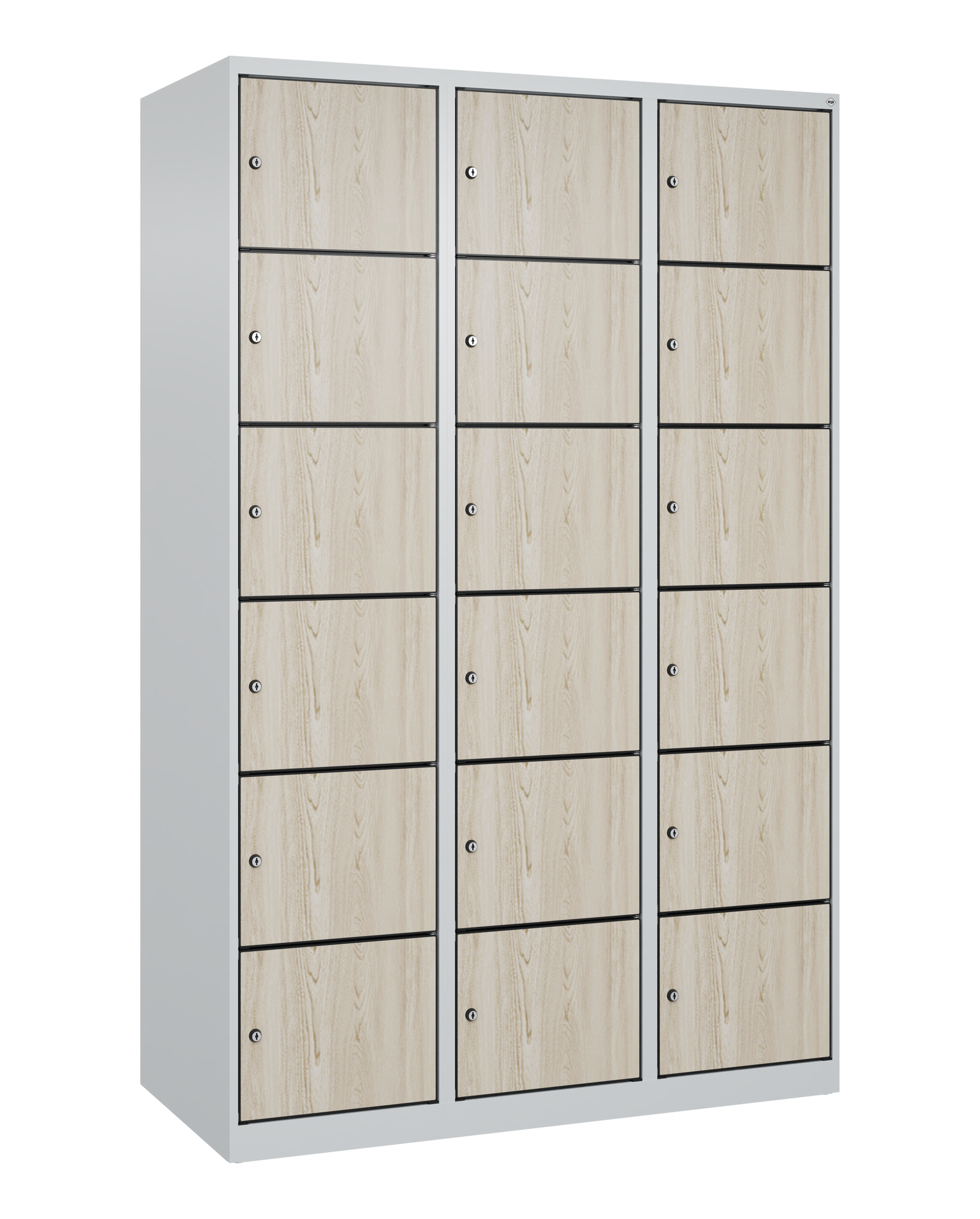 C+P Schlie�fachschrank Evolo PLUS, 18 F�cher, 1850x1200x500mm