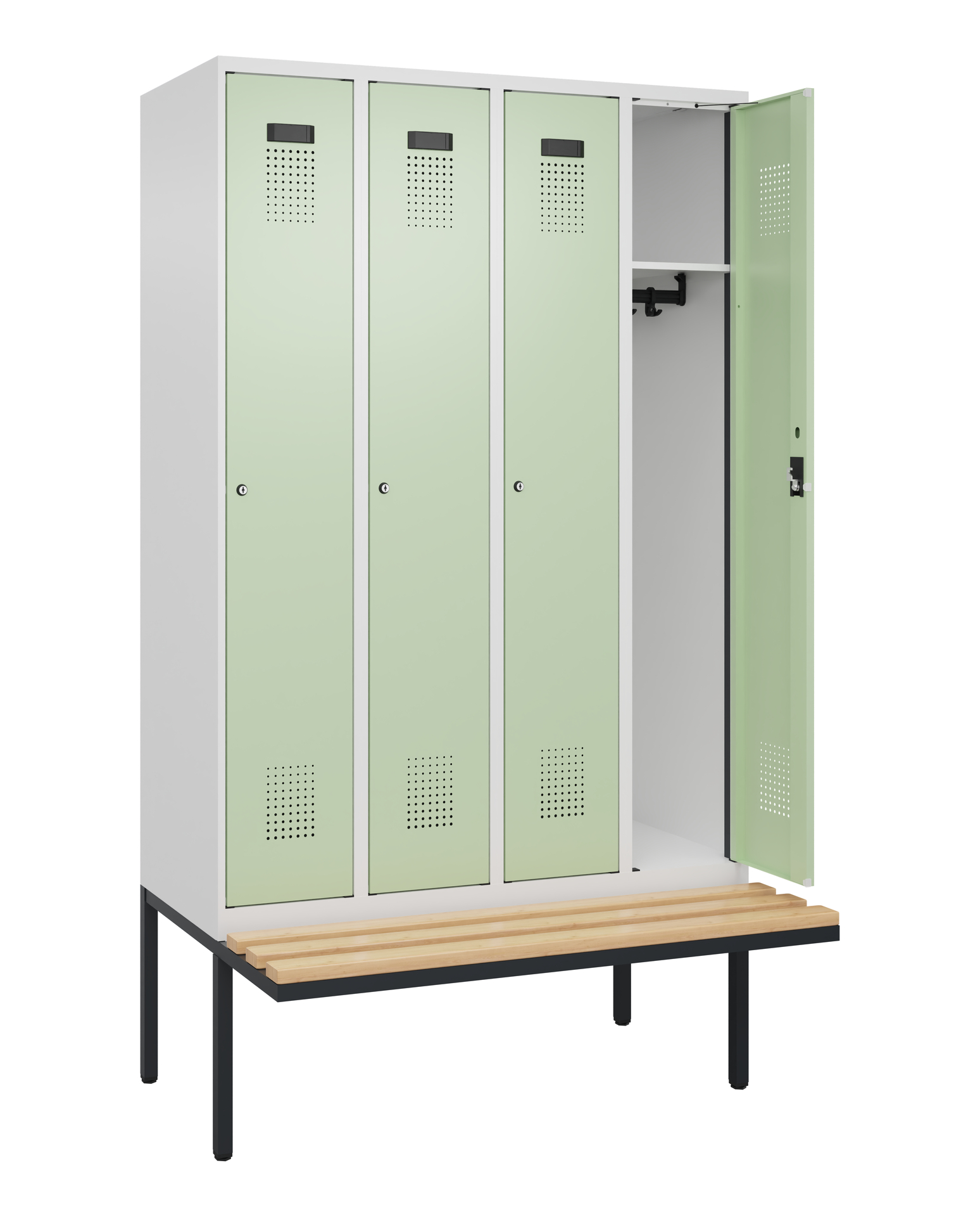 C+P Spind Evolo PLUS, Bank, 4 Abteile, 2120x1200x8