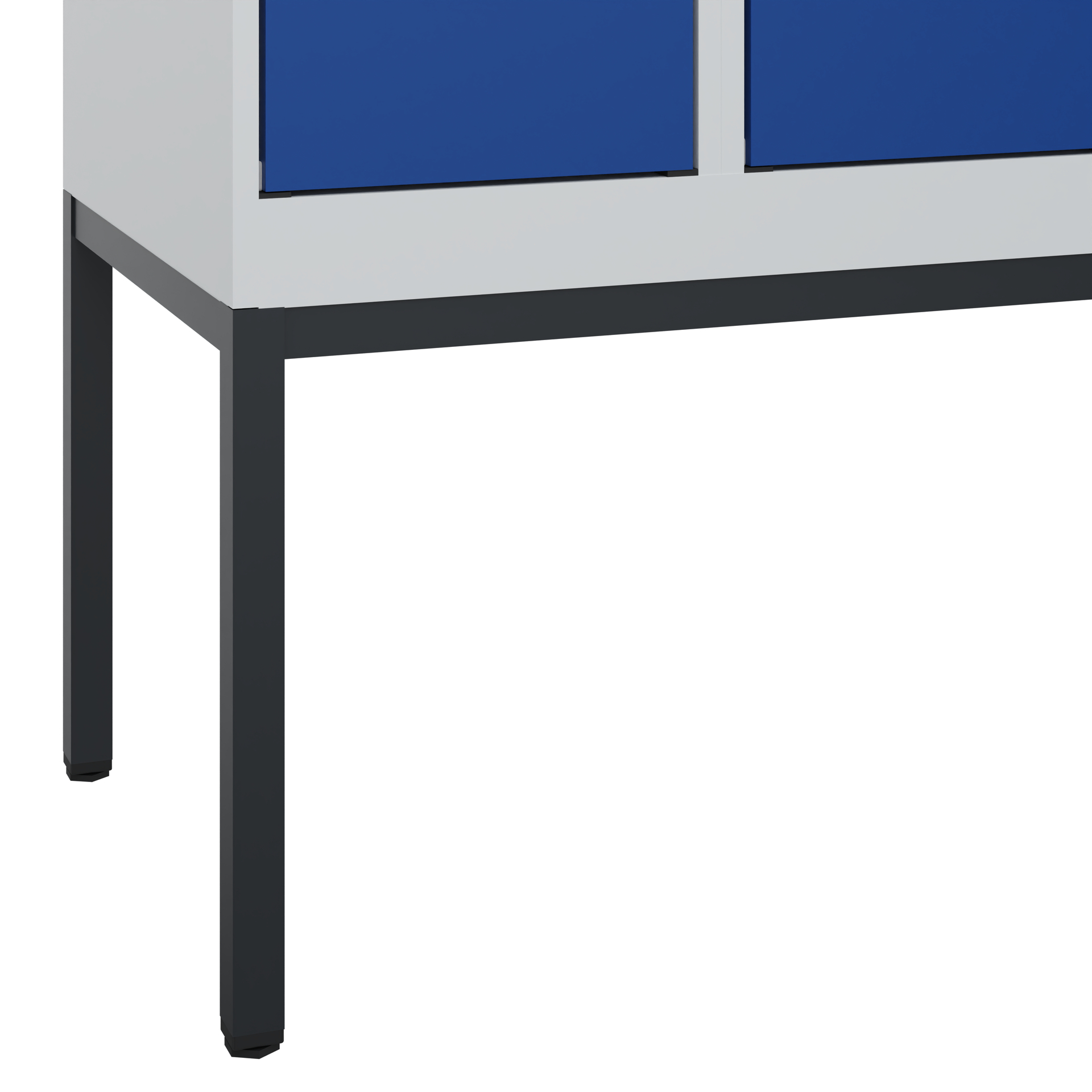 C+P Schwarz-Weiß-Spind Evolo PLUS, Gestell, 2 Abte