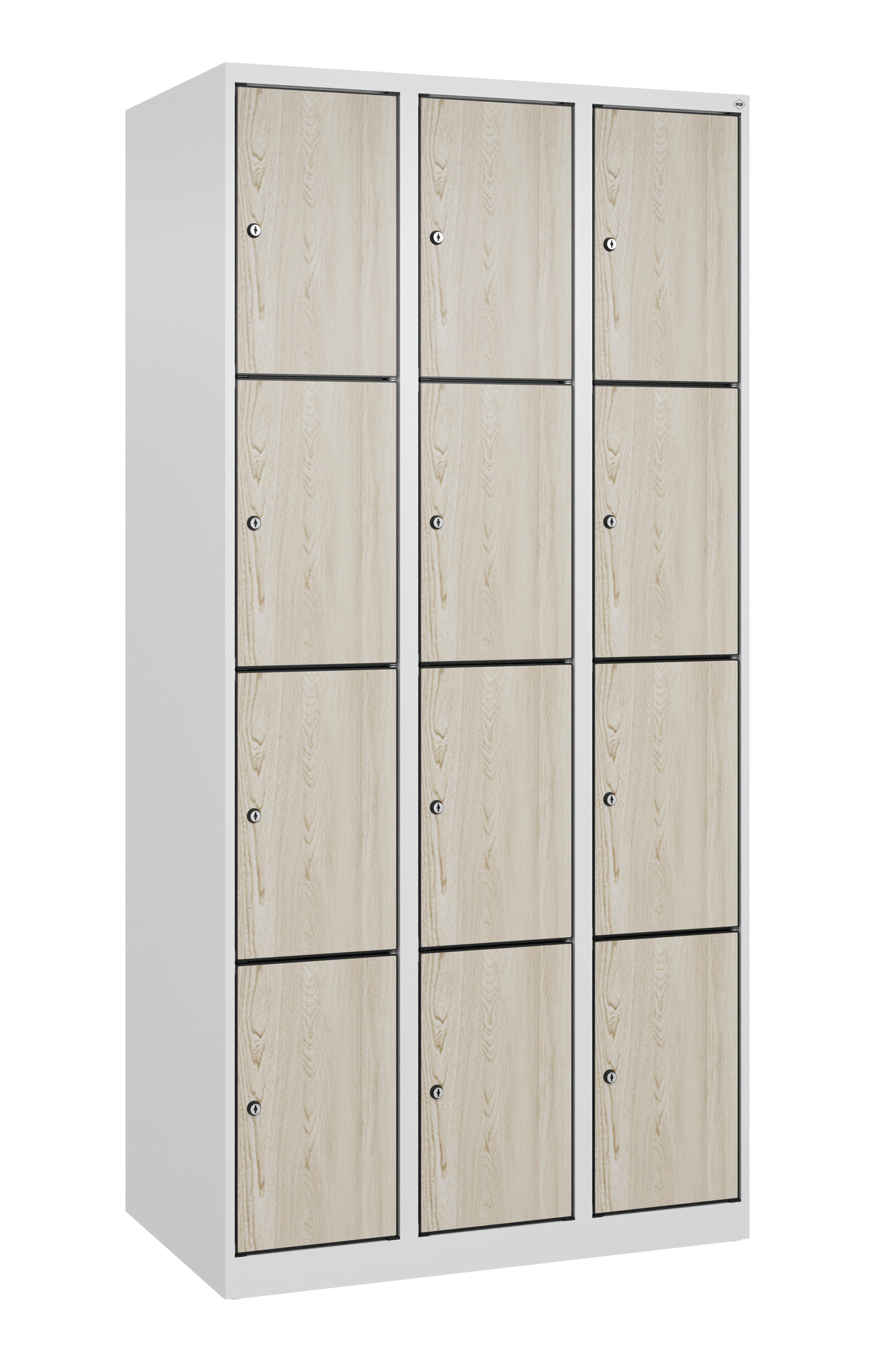 C+P Schlie�fachschrank Evolo PLUS, 12 F�cher, 1850x900x500mm