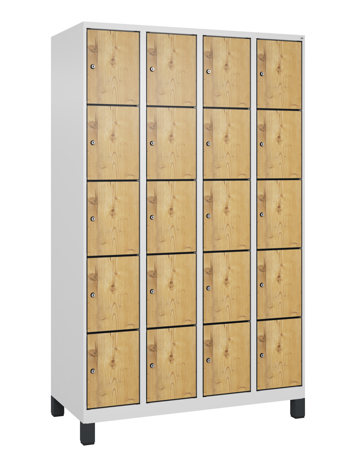 C+P Schlie�fachschrank Evolo PLUS, F��e, 20 F�cher, 1950x1200x500mm