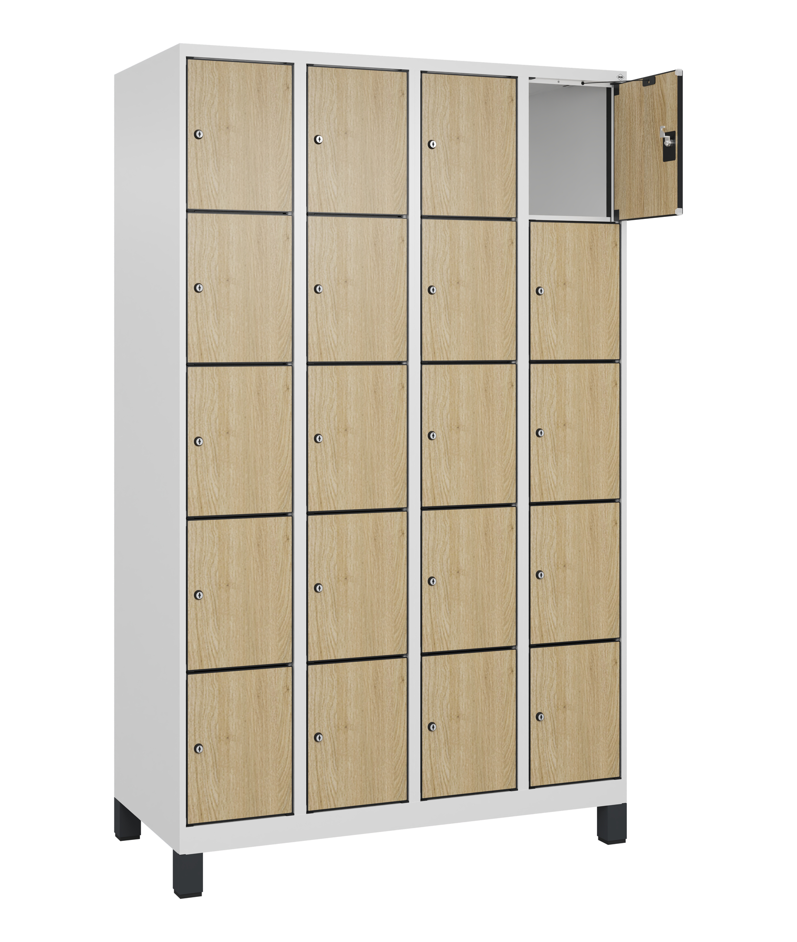 C+P Schlie�fachschrank Evolo PLUS, F��e, 20 F�cher, 1950x1200x500mm