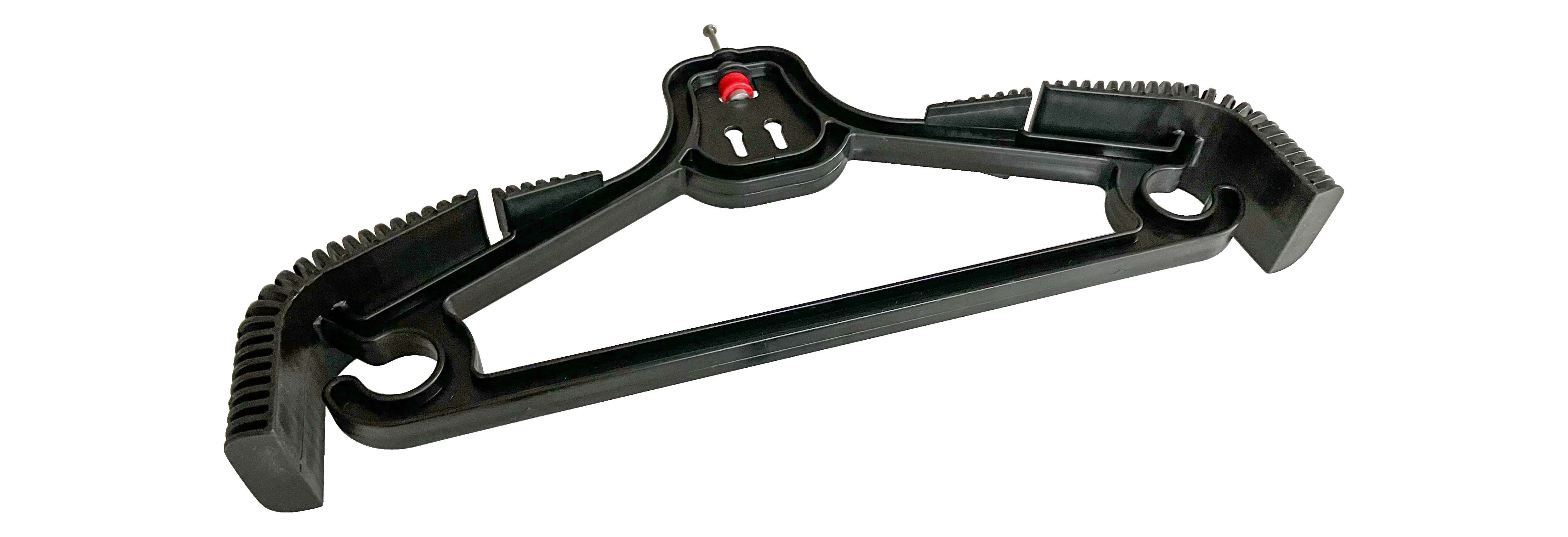C+P coat hanger with trouser clip and pin