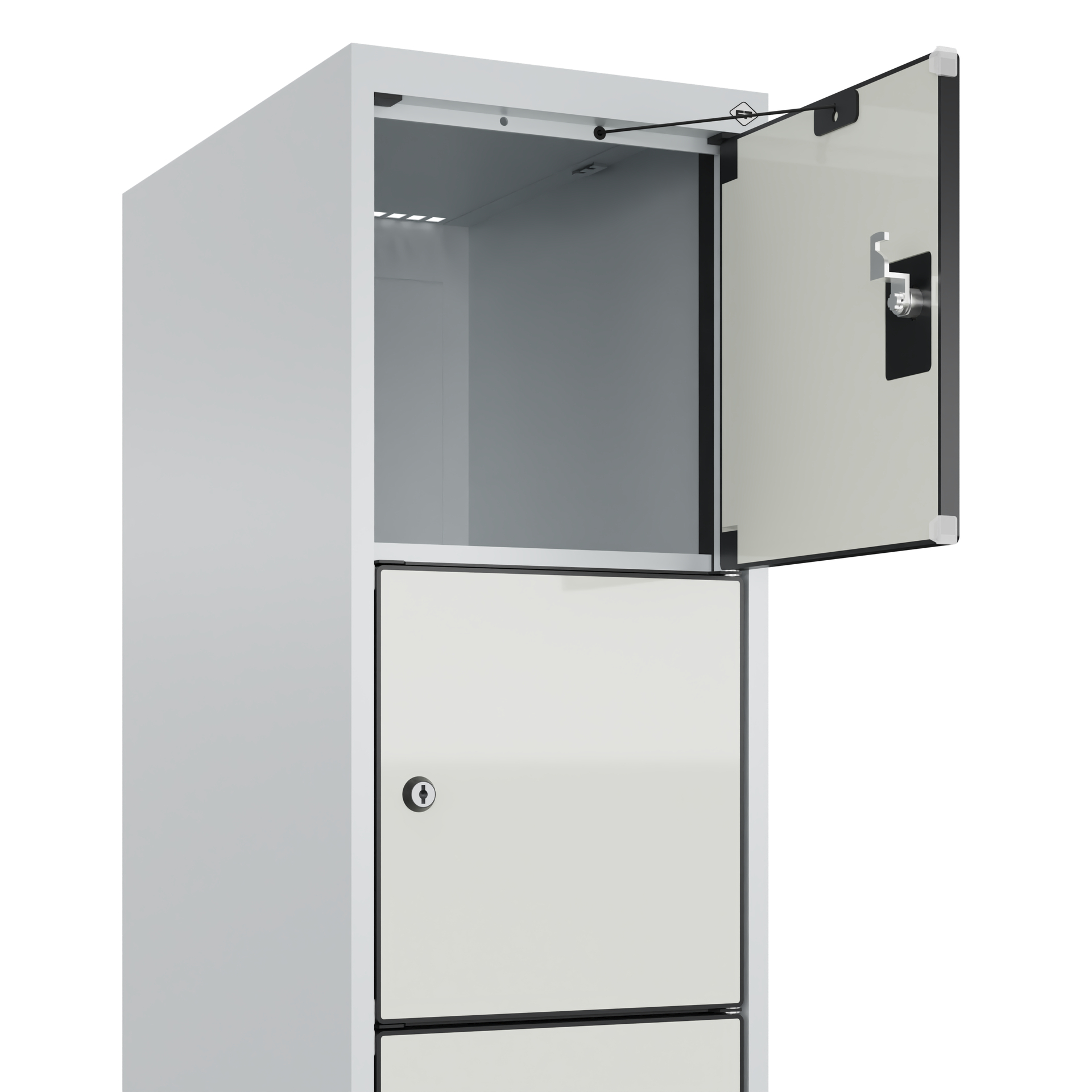 C+P Schlie�fachschrank Evolo PLUS, 6 F�cher, 1850x300x500mm
