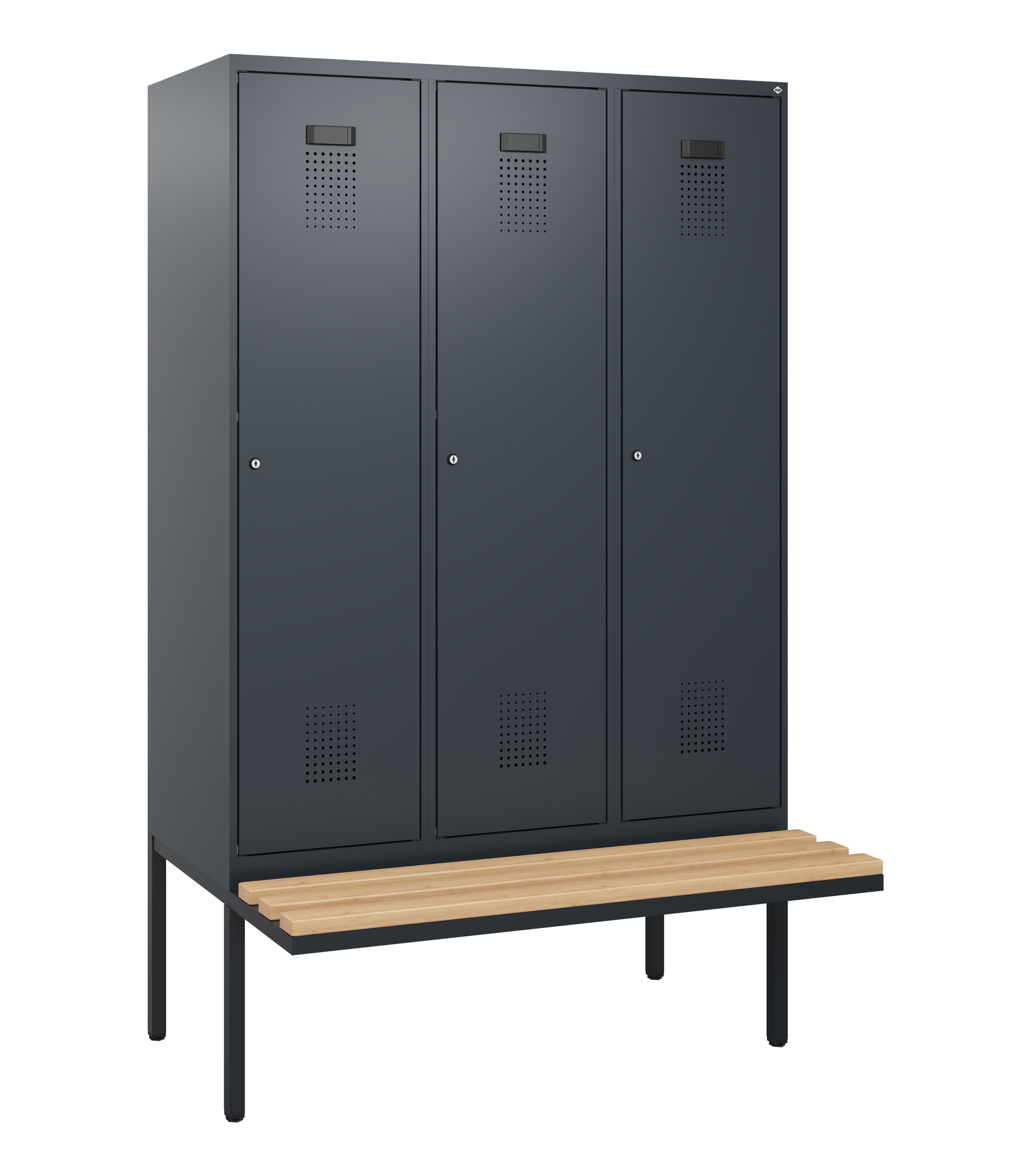 C+P Spind Evolo PLUS, Bank, 3 Abteile, 1950x1200x8