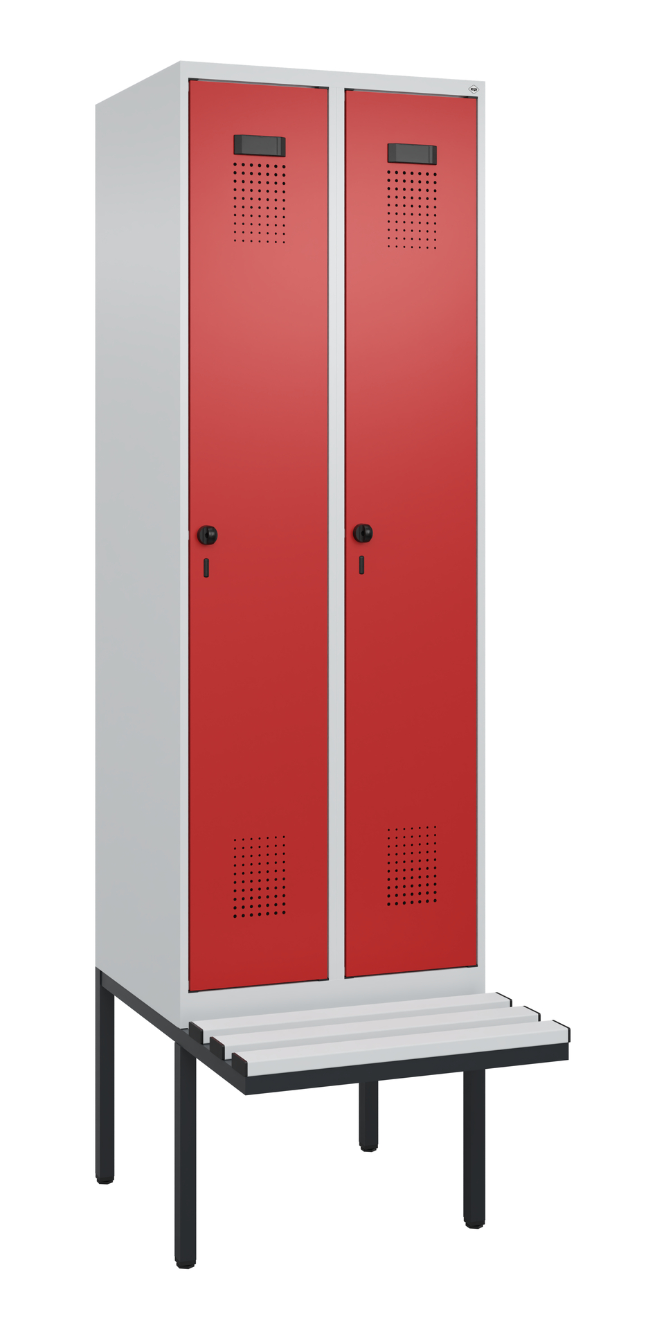 C+P Spind Evolo PLUS, Bank, 2 Abteil, 2120x600x815