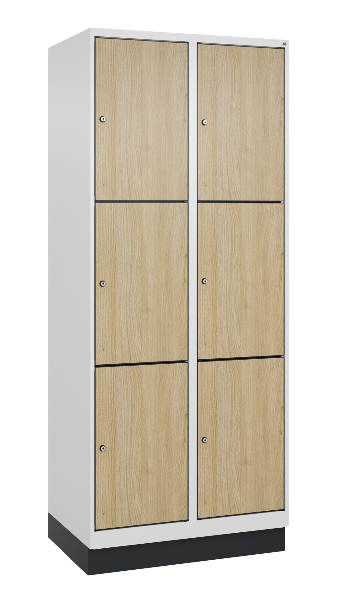 C+P Schlie�fachschrank Evolo PLUS, Sockel, 6 F�cher, 1950x800x500mm