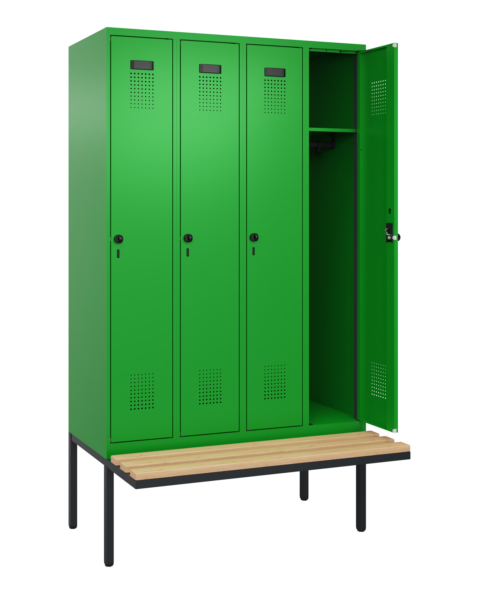 C+P Spind Evolo PLUS, Bank, 4 Abteile, 2120x1200x8