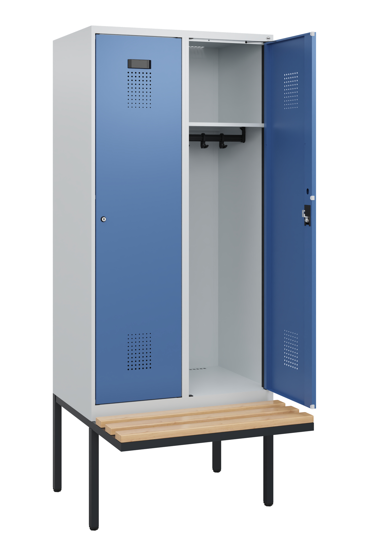 C+P Spind Evolo PLUS, Bank, 2 Abteile, 1950x800x81