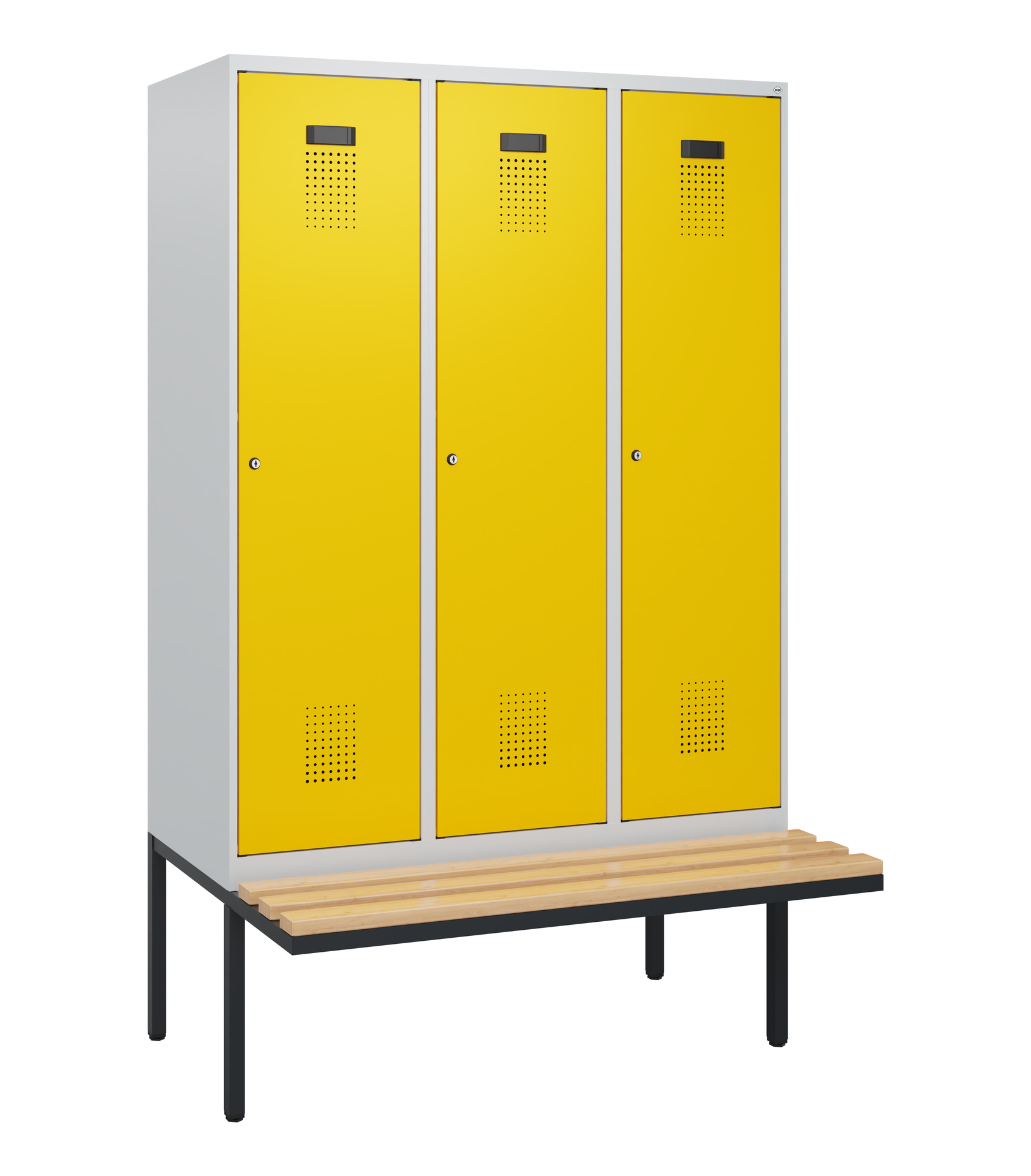 C+P Spind Evolo PLUS, Bank, 3 Abteile, 1950x1200x8