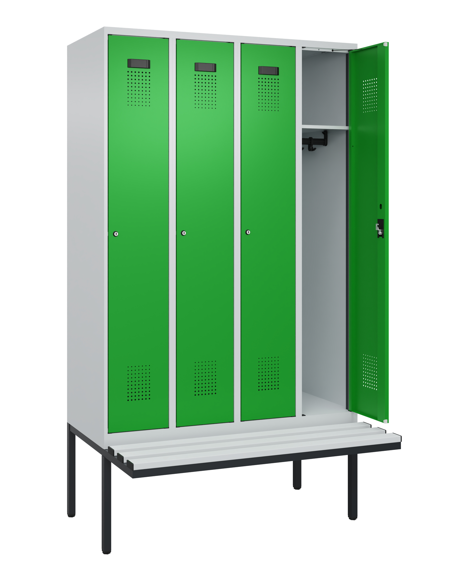 C+P Spind Evolo PLUS, Bank, 4 Abteile, 2120x1200x8