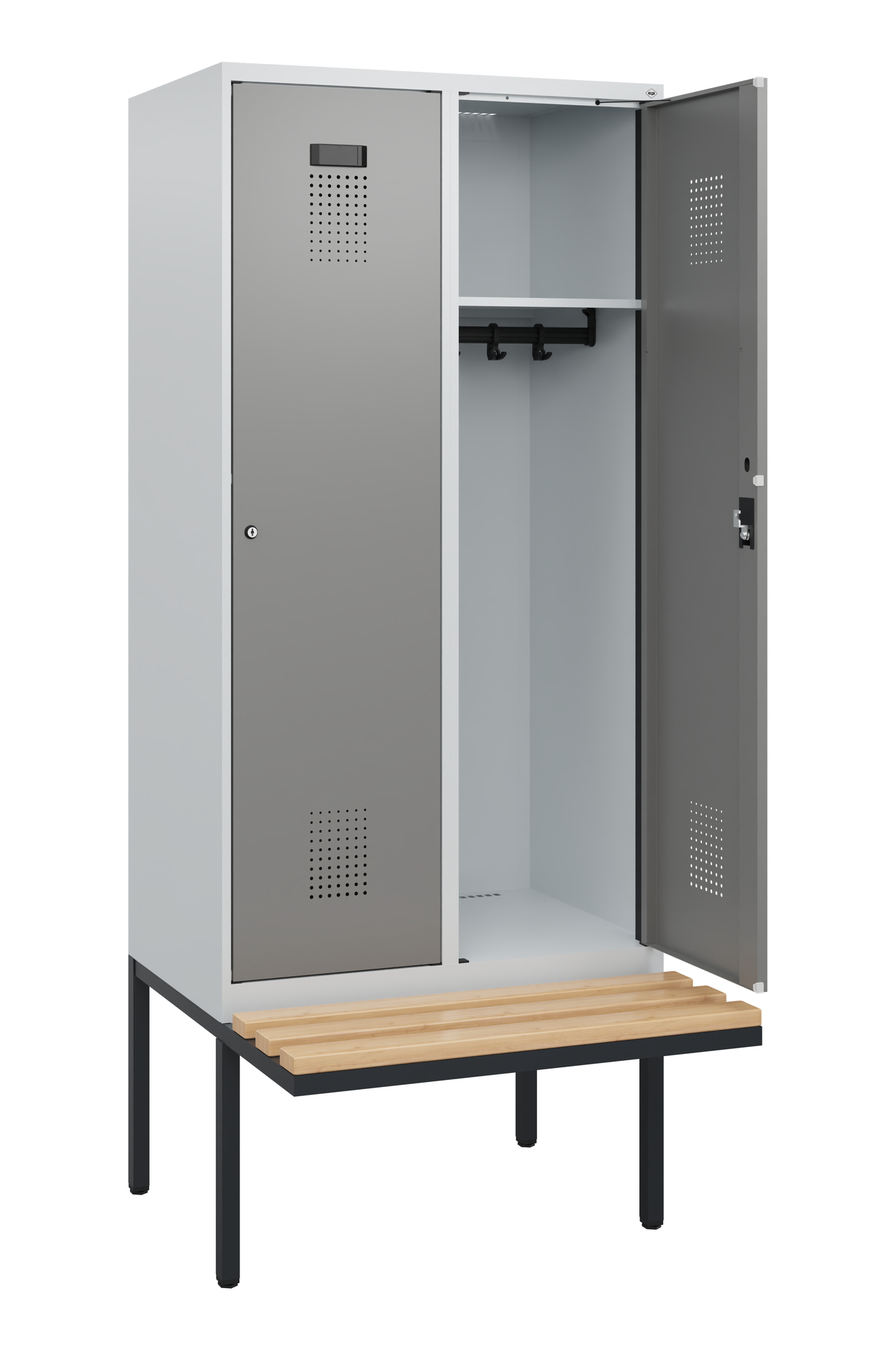 C+P Spind Evolo PLUS, Bank, 2 Abteile, 1950x800x81