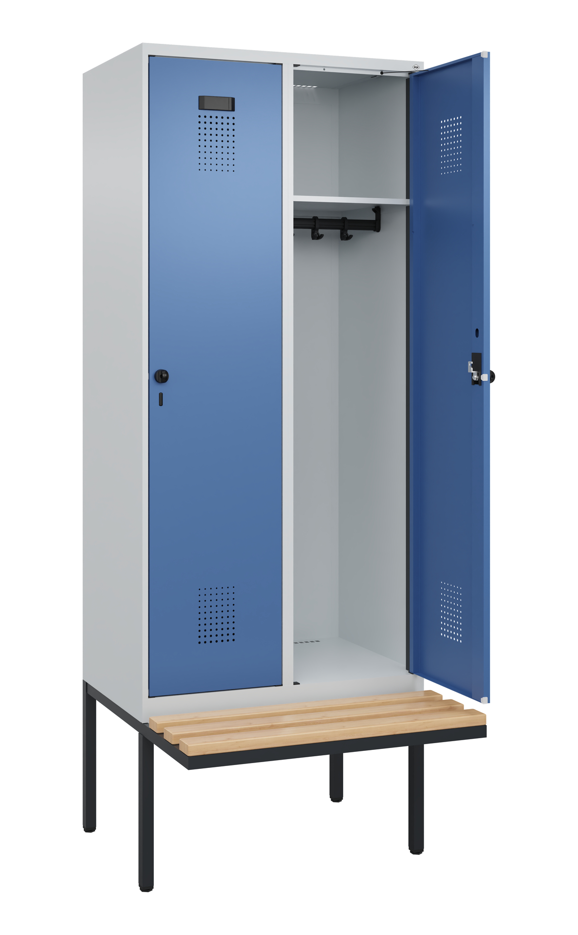 C+P Spind Evolo PLUS, Bank, 2 Abteile, 2120x800x81