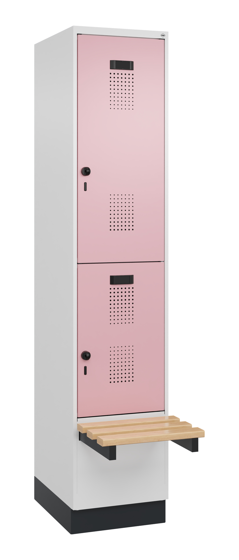 C+P Doppelstock-Spind Evolo PLUS, Bank, 2 Fächer, 