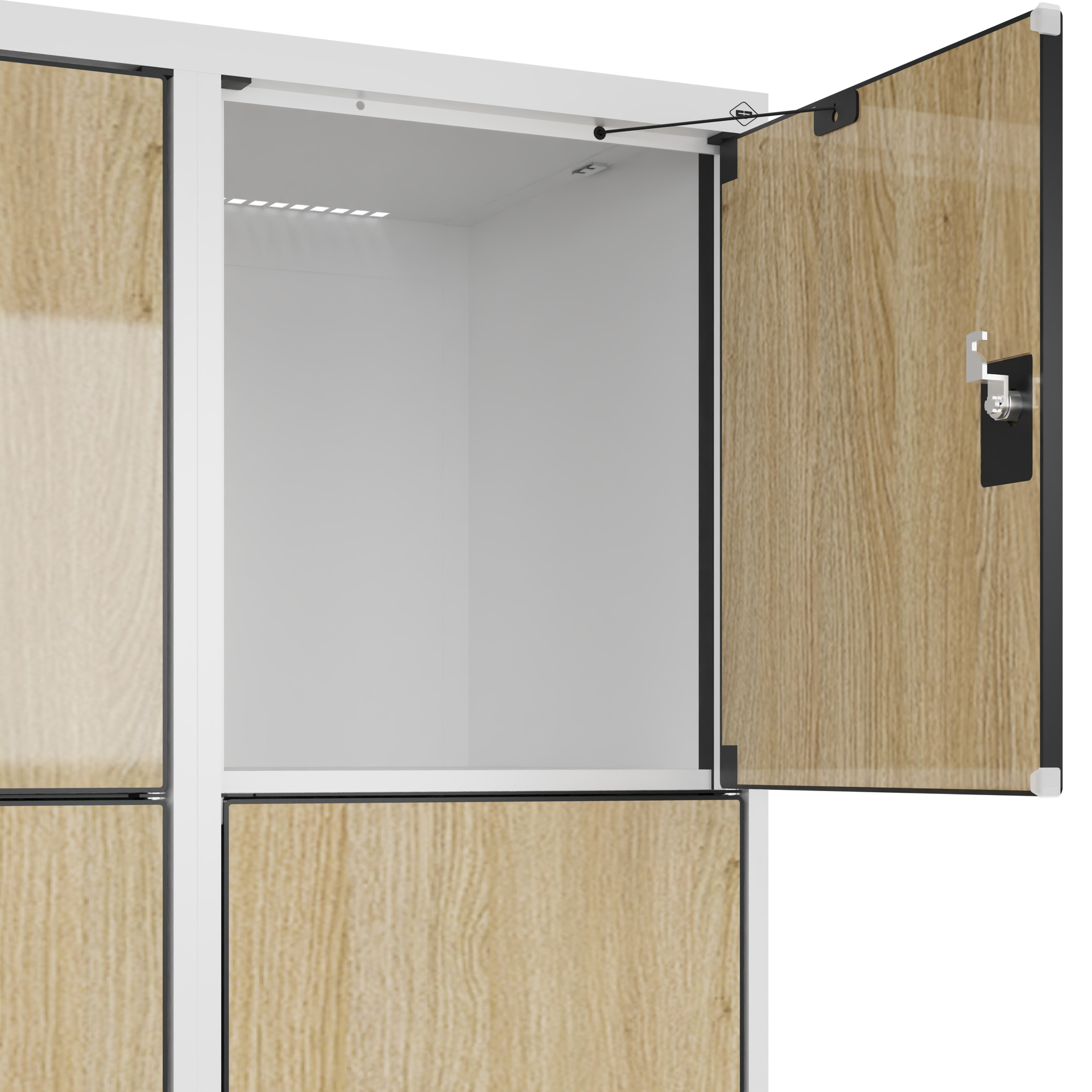 C+P Schlie�fachschrank Evolo PLUS, F��e, 12 F�cher, 1950x1200x500mm