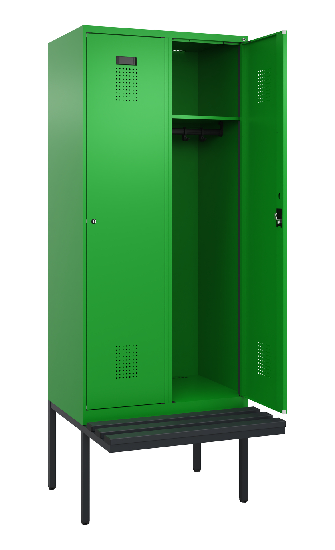 C+P Spind Evolo PLUS, Bank, 2 Abteile, 2120x800x81