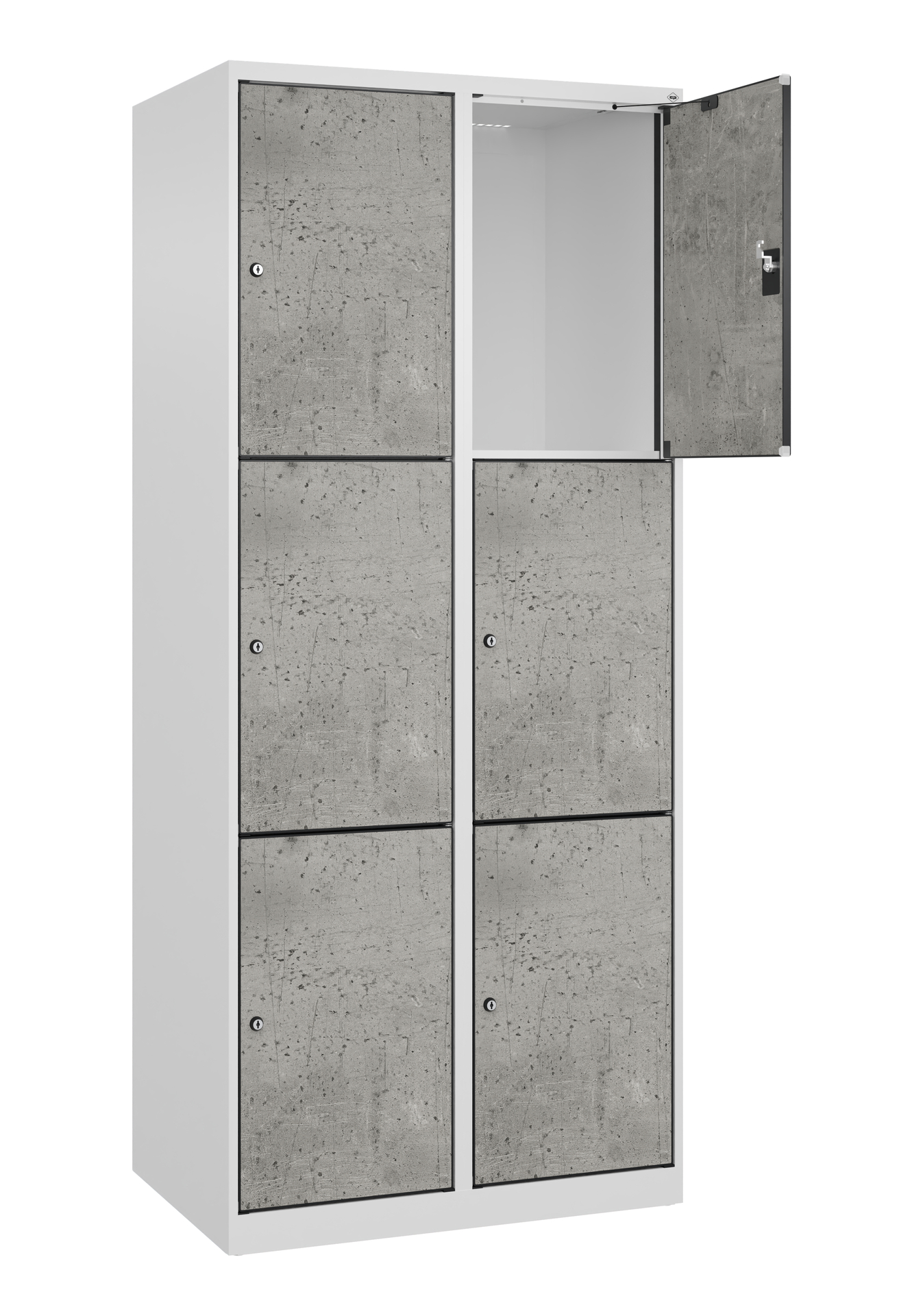 C+P Schlie�fachschrank Evolo PLUS, 6 F�cher, 1850x800x500mm