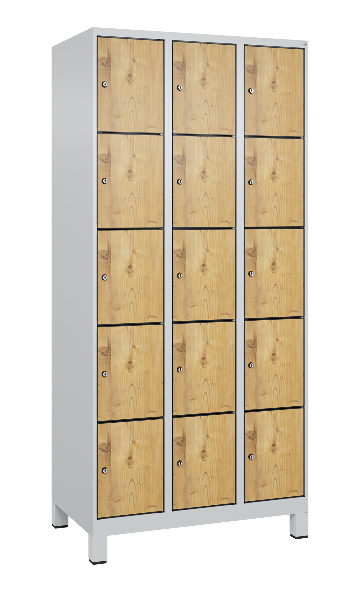C+P Schlie�fachschrank Evolo PLUS, F��e, 15 F�cher, 1950x900x500mm