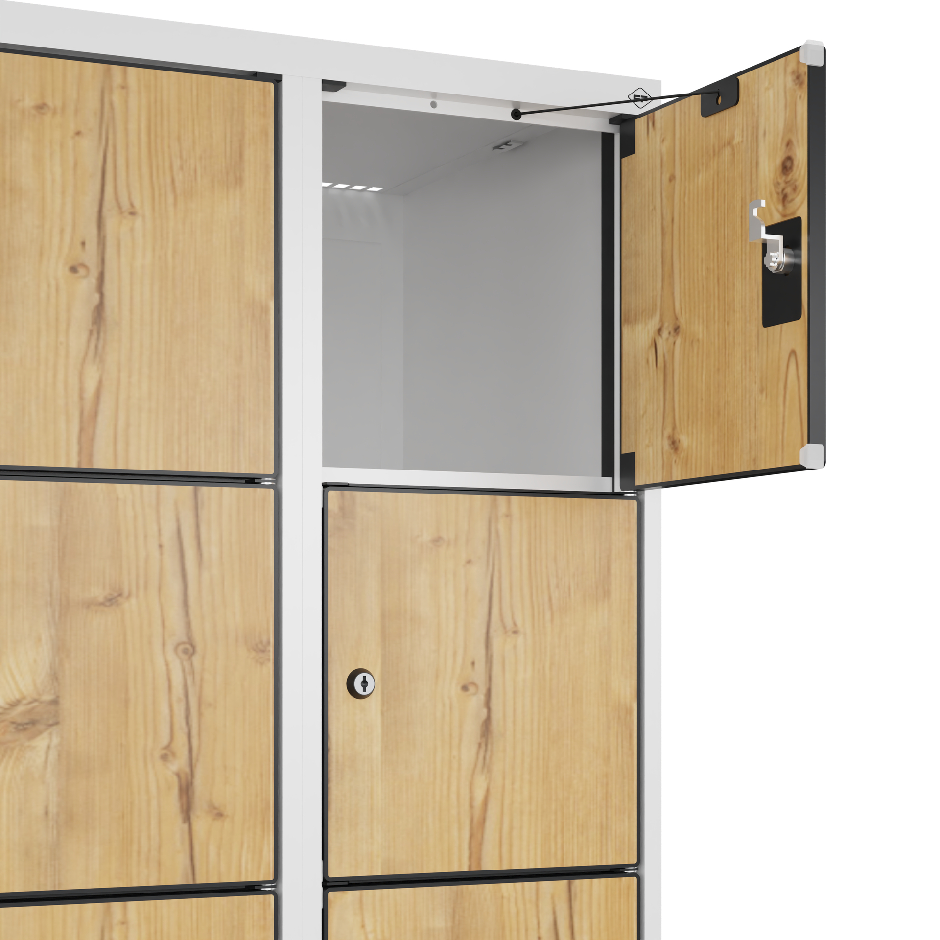 C+P Schlie�fachschrank Evolo PLUS, F��e, 12 F�cher, 1950x600x500mm