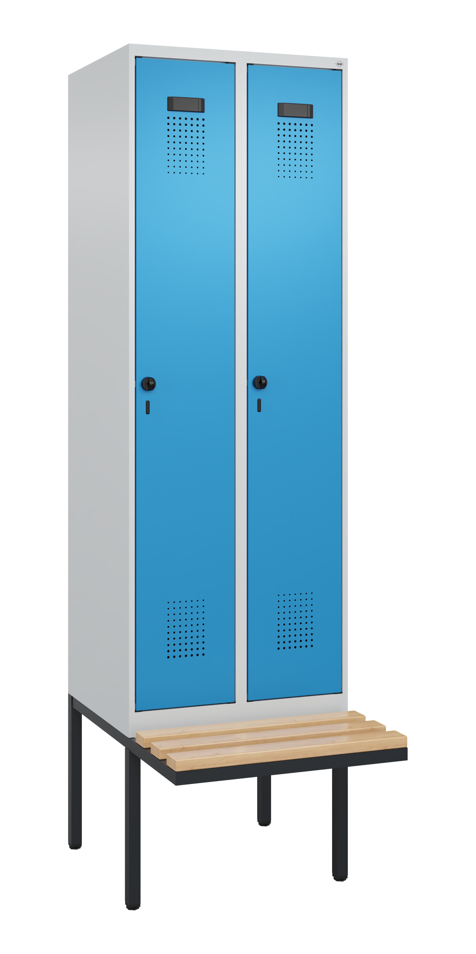 C+P Spind Evolo PLUS, Bank, 2 Abteile, 2120x600x81