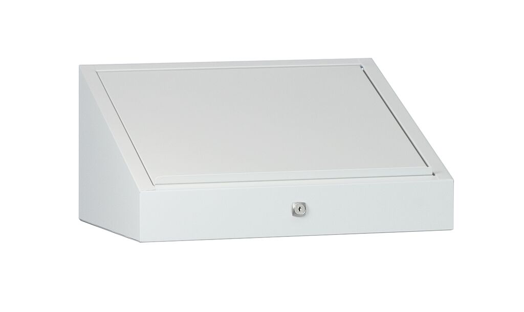 C+P desk top with lockable flap