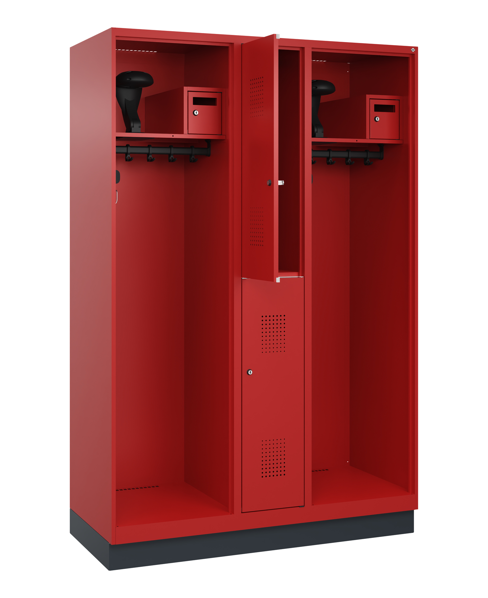 C+P Feuerwehrspind Maxi, 2 Fächer, 1850x1300x500mm