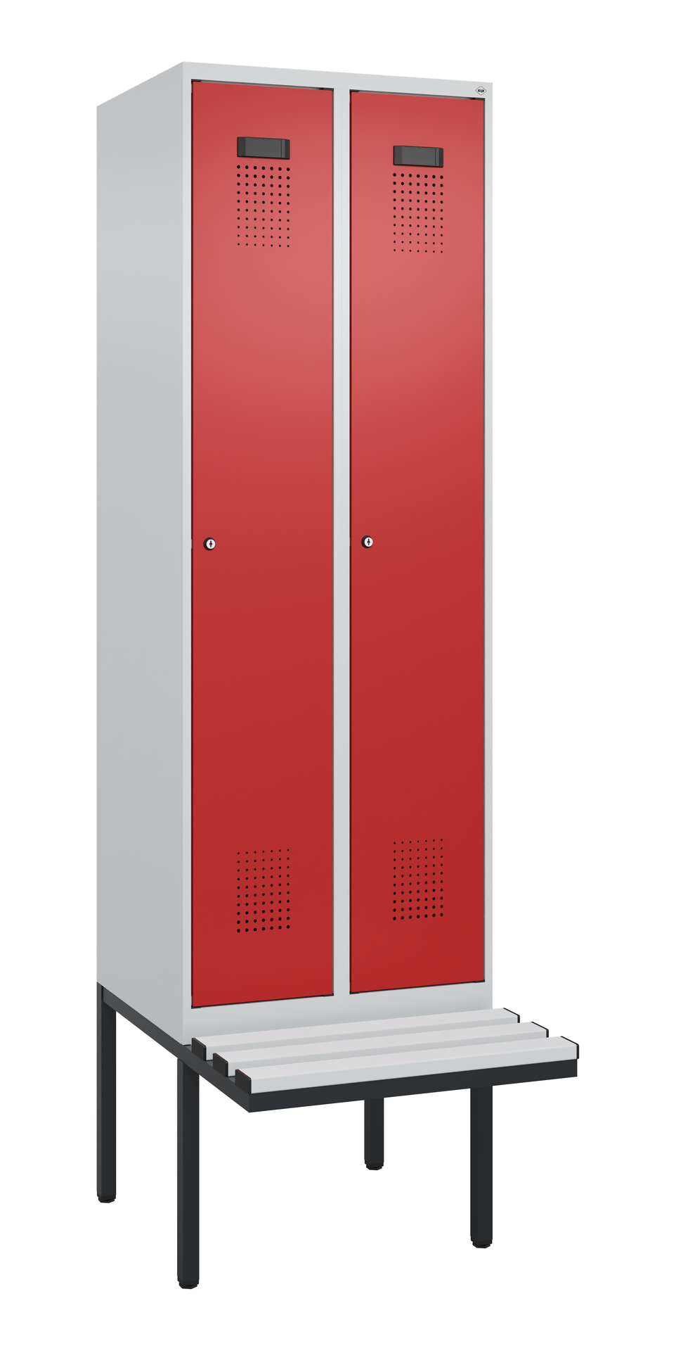 C+P Spind Evolo PLUS, Bank, 2 Abteil, 2120x600x815