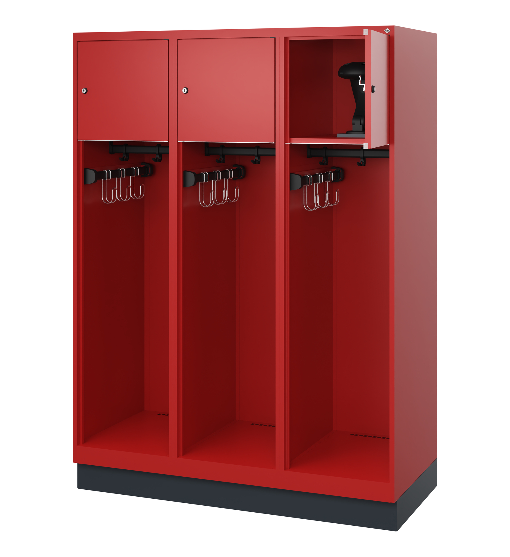 C+P Feuerwehrspind Youngster, 3 Abteile, 1530x1200