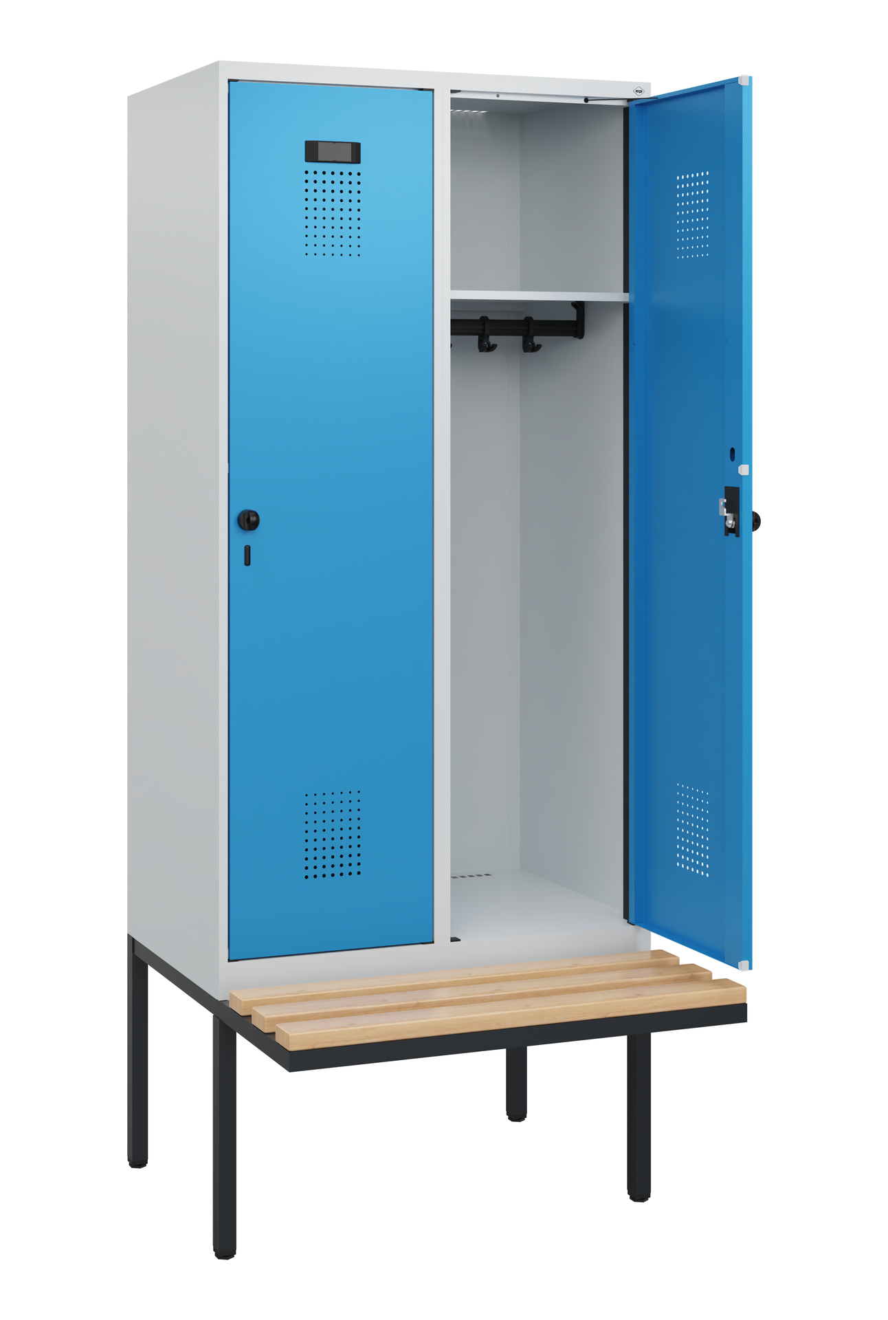 C+P Spind Evolo PLUS, Bank, 2 Abteile, 1950x800x81