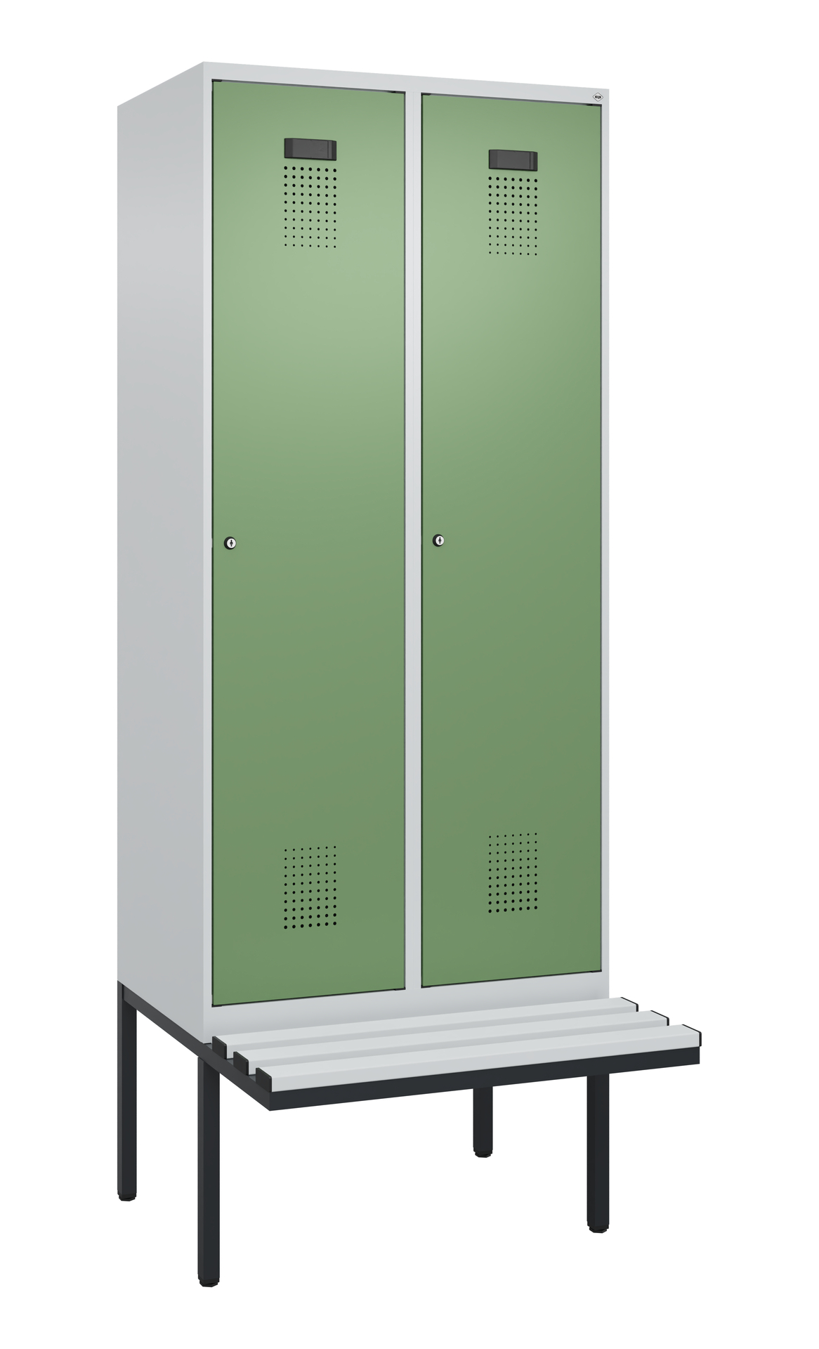 C+P Spind Evolo PLUS, Bank, 2 Abteile, 2120x800x81