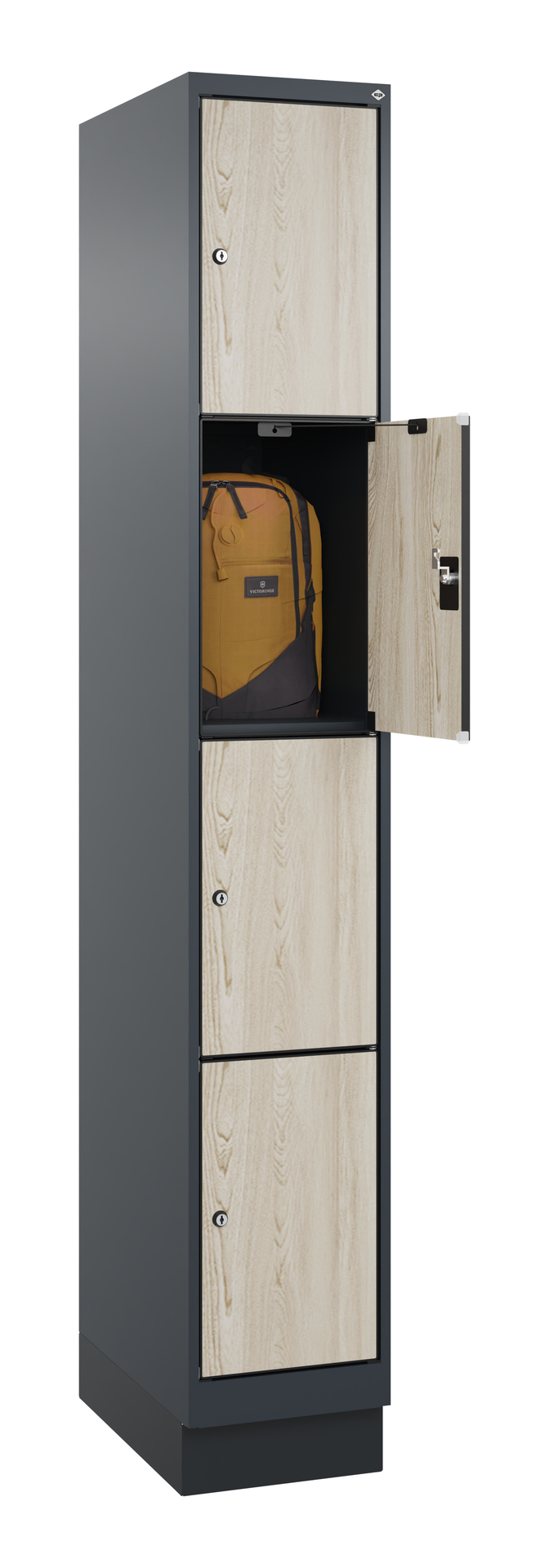 C+P Schlie�fachschrank Evolo PLUS, Sockel, 4 F�cher, 1950x300x500mm