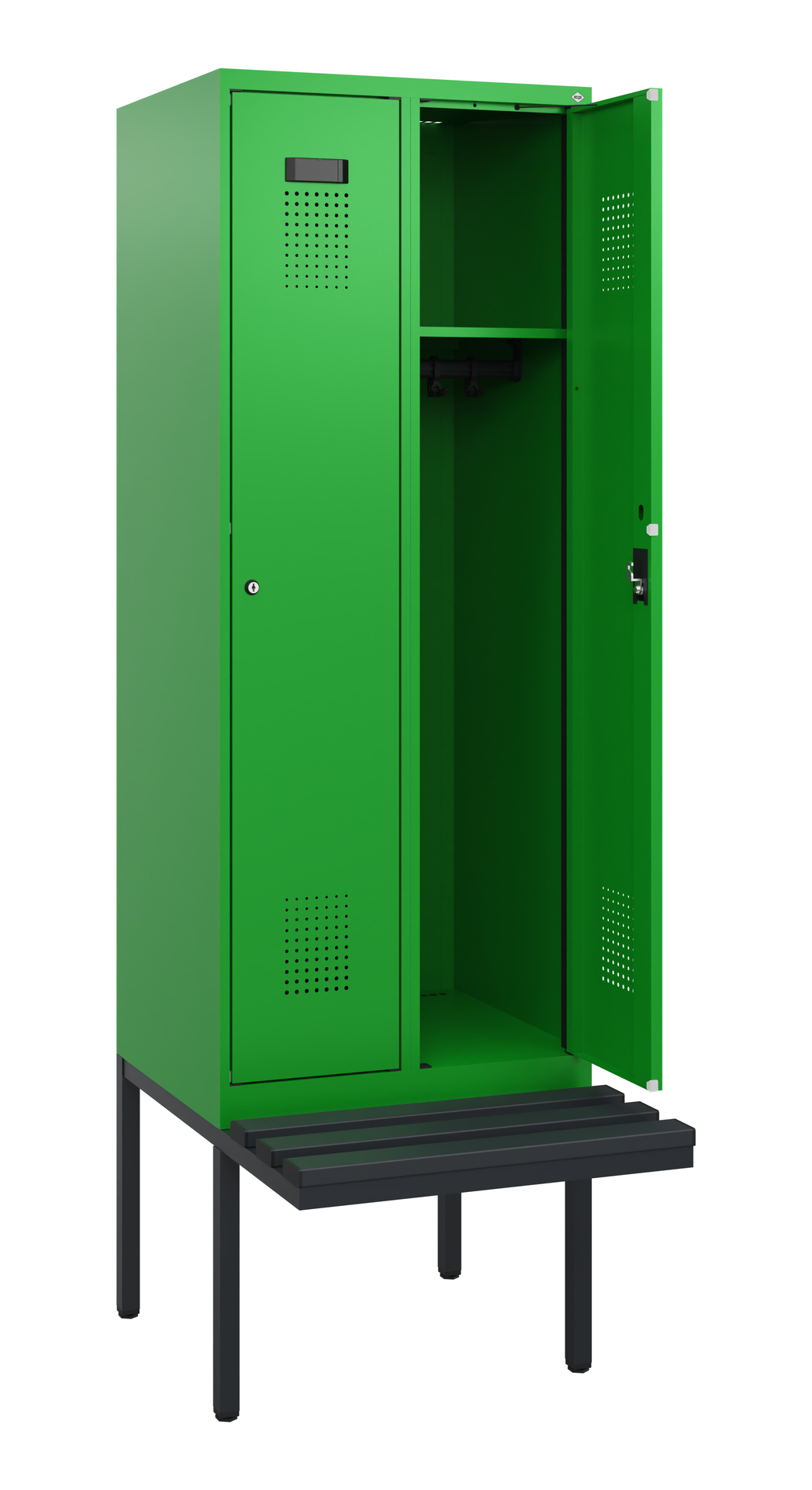 C+P Spind Evolo PLUS, Bank, 2 Abteile, 1950x600x81