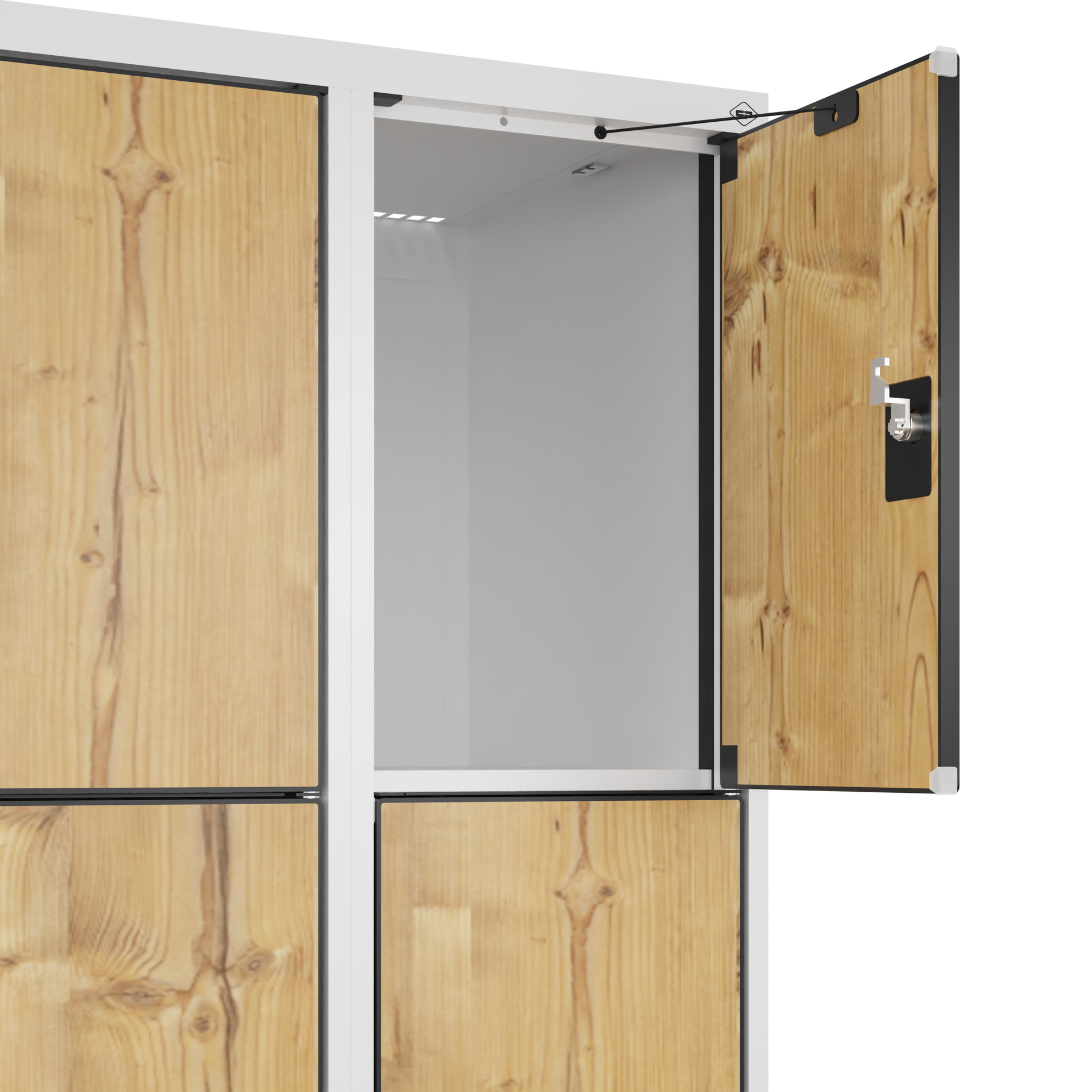 C+P Schlie�fachschrank Evolo PLUS, Sockel, 8 F�cher, 1950x600x500mm