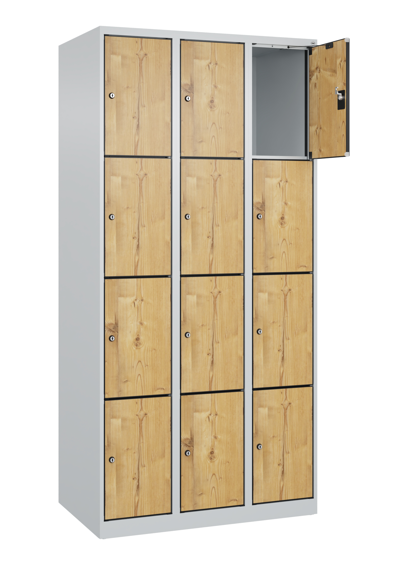 C+P Schlie�fachschrank Evolo PLUS, 12 F�cher, 1850x900x500mm