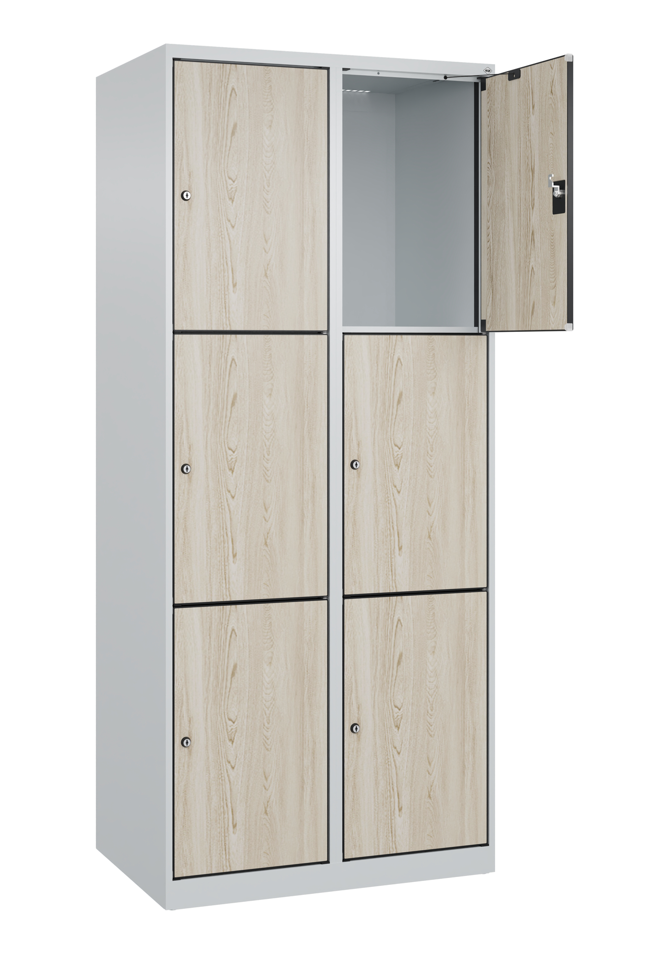C+P Schlie�fachschrank Evolo PLUS, 6 F�cher, 1850x800x500mm