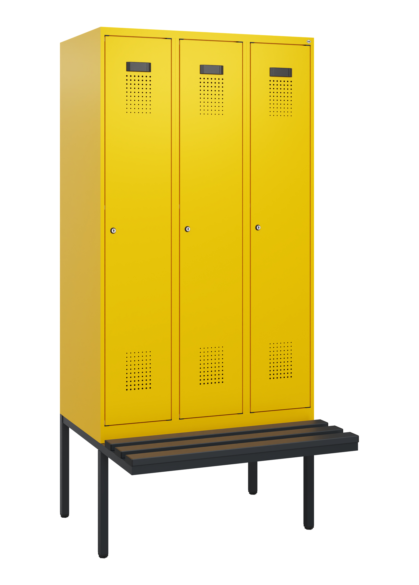 C+P Spind Evolo PLUS, Bank, 3 Abteile, 1950x900x81