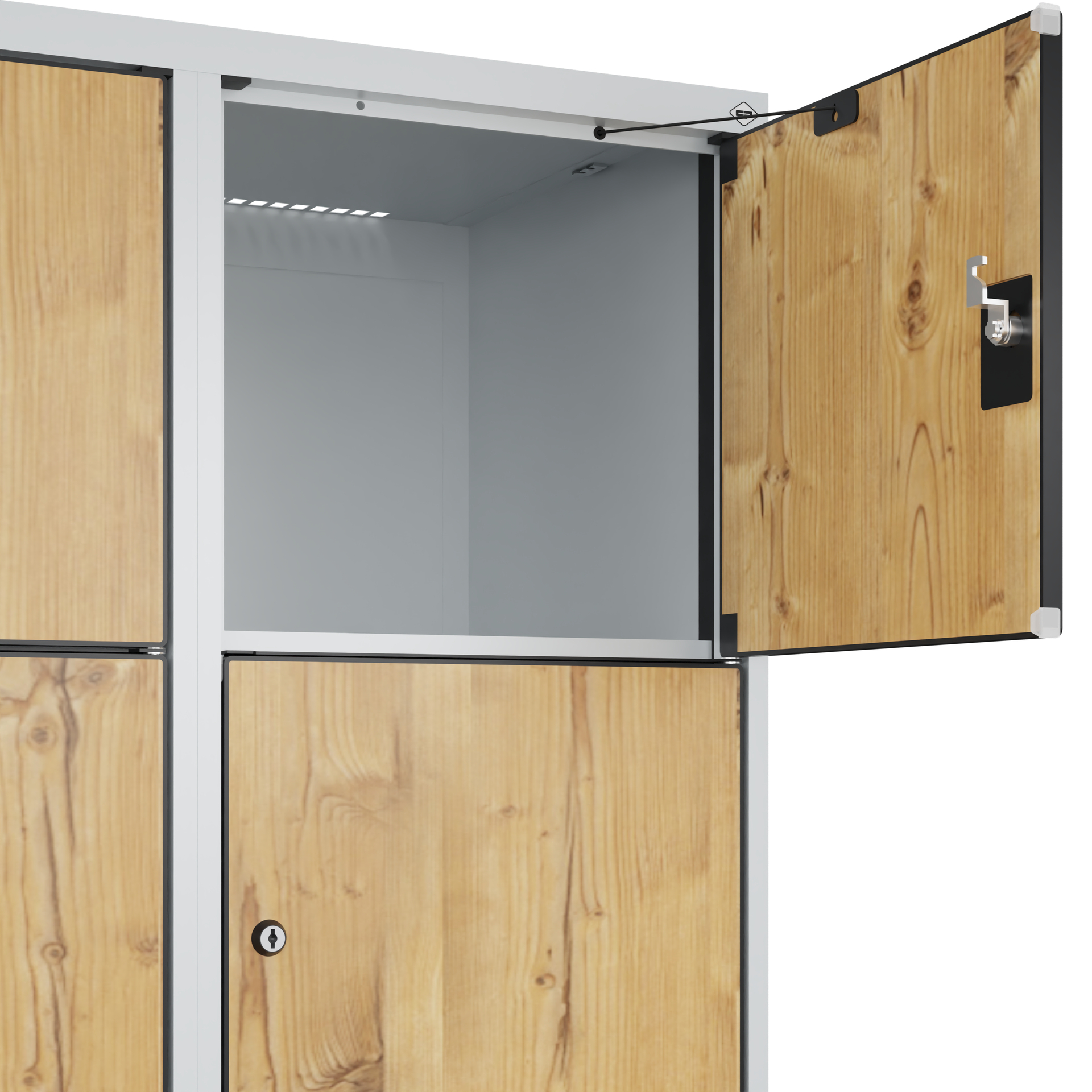 C+P Schlie�fachschrank Evolo PLUS, F��e, 10 F�cher, 1950x800x500mm