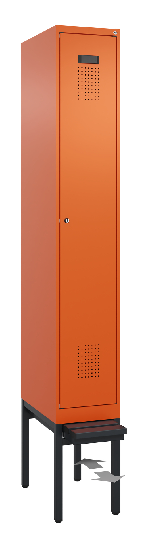 C+P Spind Evolo PLUS, Bank, 1 Abteil, 2120x300x815mm