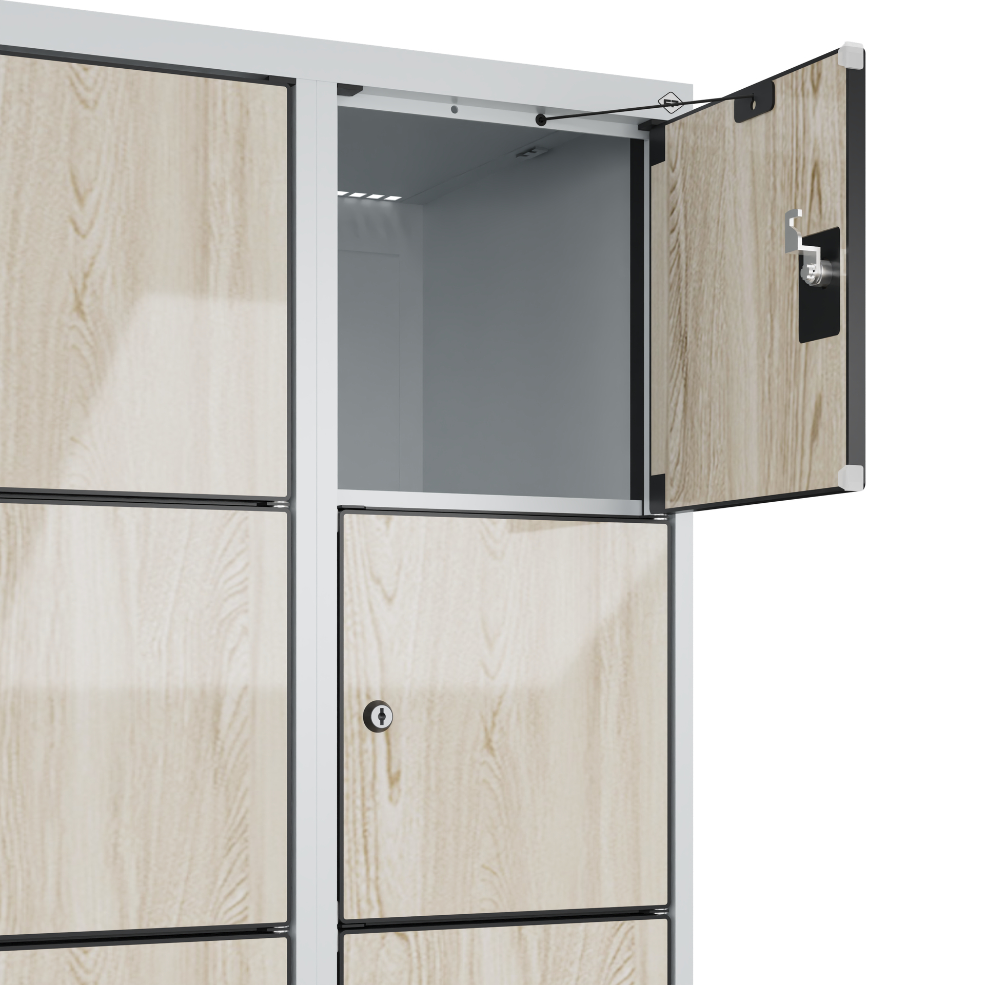 C+P Schlie�fachschrank Evolo PLUS, 24 F�cher, 1850x1200x500mm