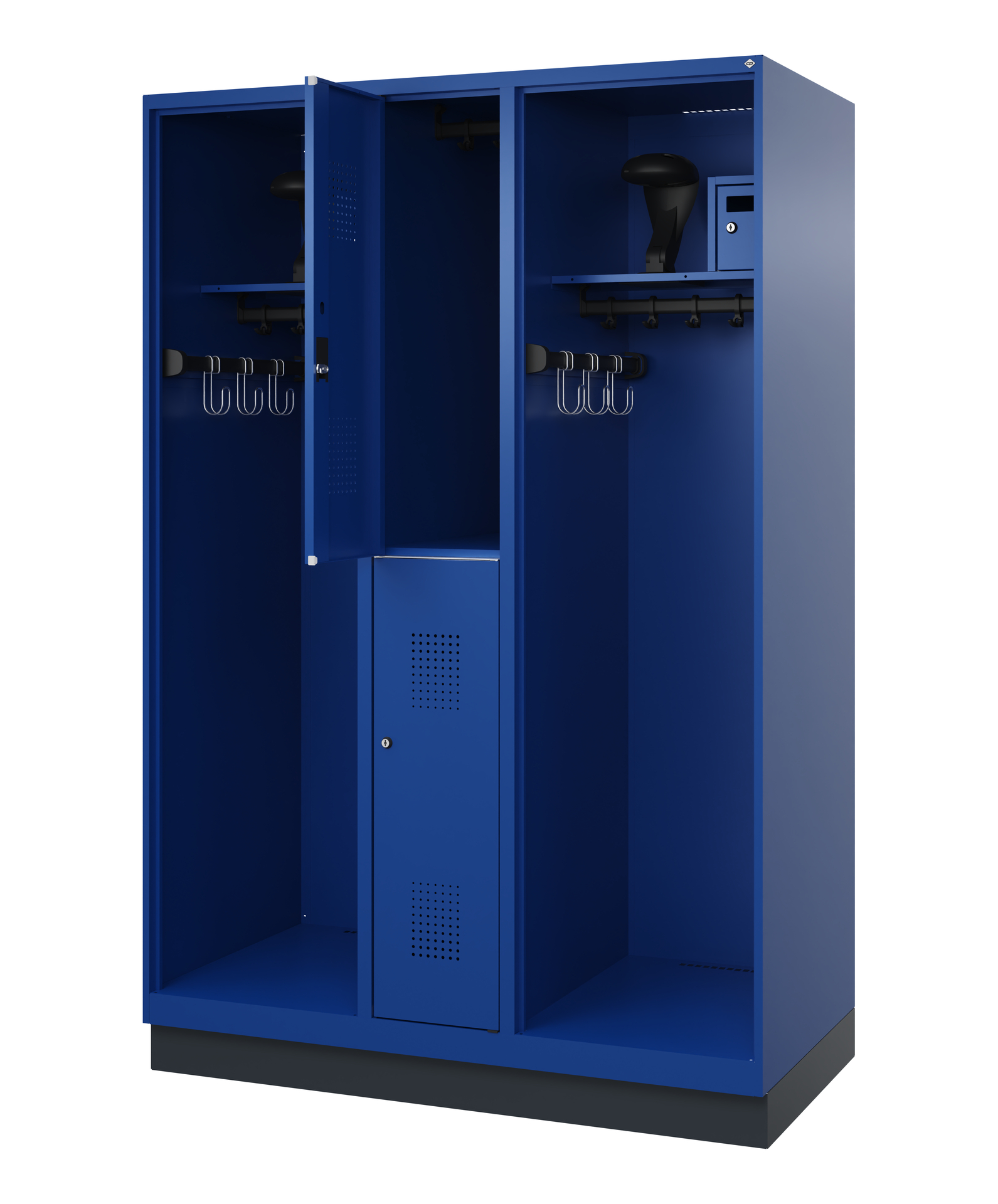 C+P Feuerwehrspind Maxi, 2 Fächer, 1850x1300x600mm