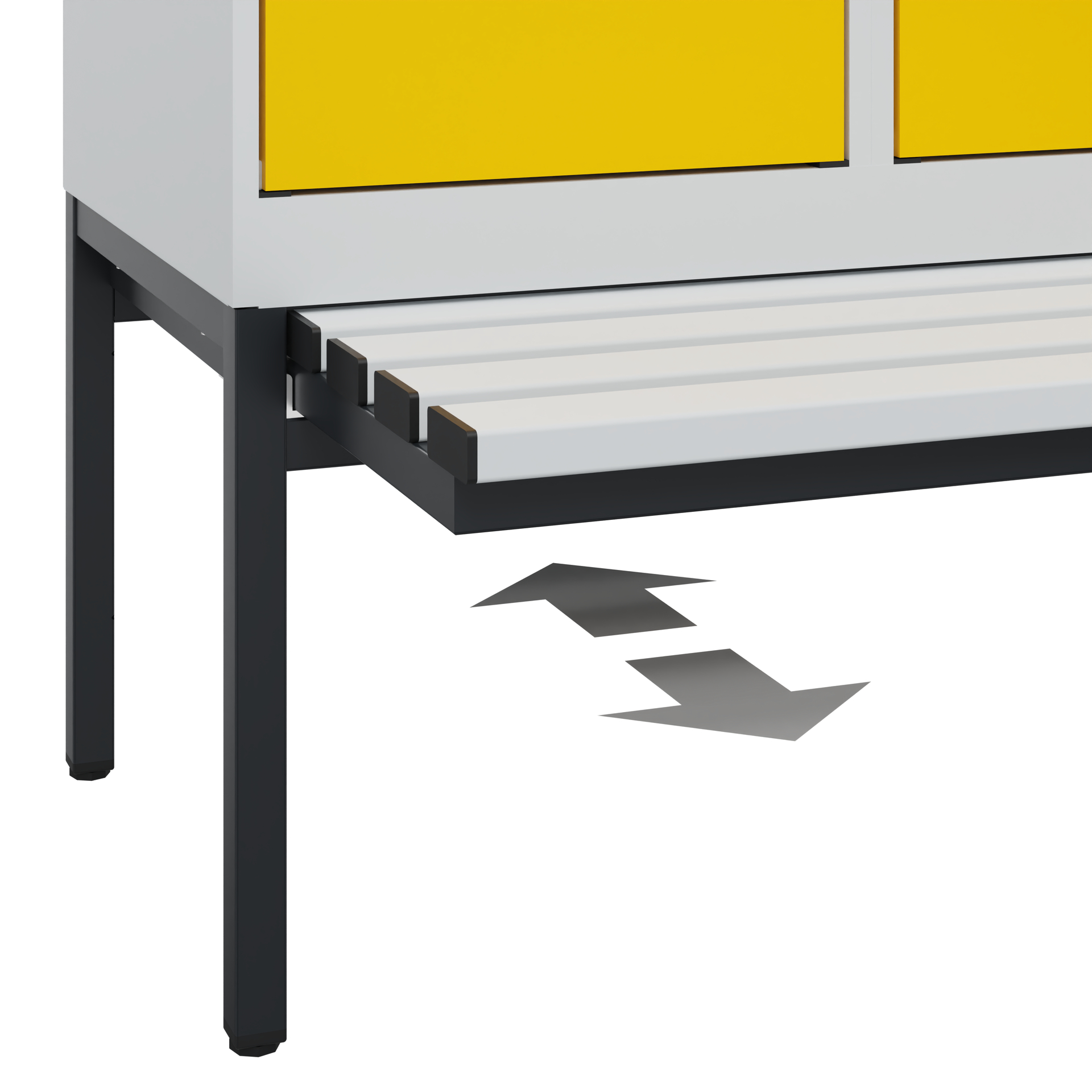 C+P Spind Evolo PLUS, Bank, 3 Abteile, 2120x1200x815mm