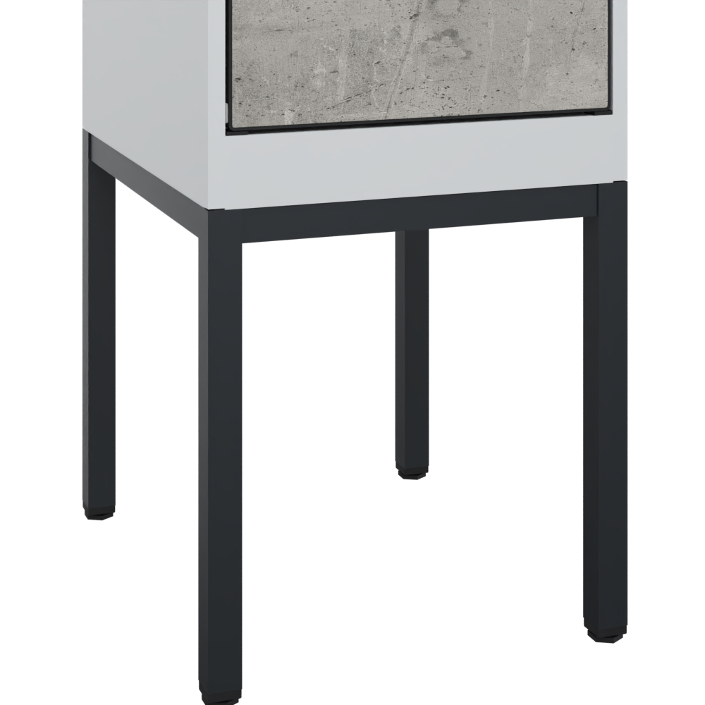 C+P Doppelst�ckiger Spind Evolo PLUS, 2 F�cher, 2120x400x500mm