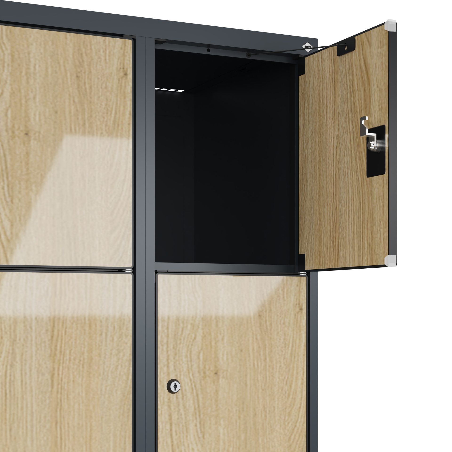 C+P Schlie�fachschrank Evolo PLUS, Sockel, 10 F�cher, 1950x600x500mm