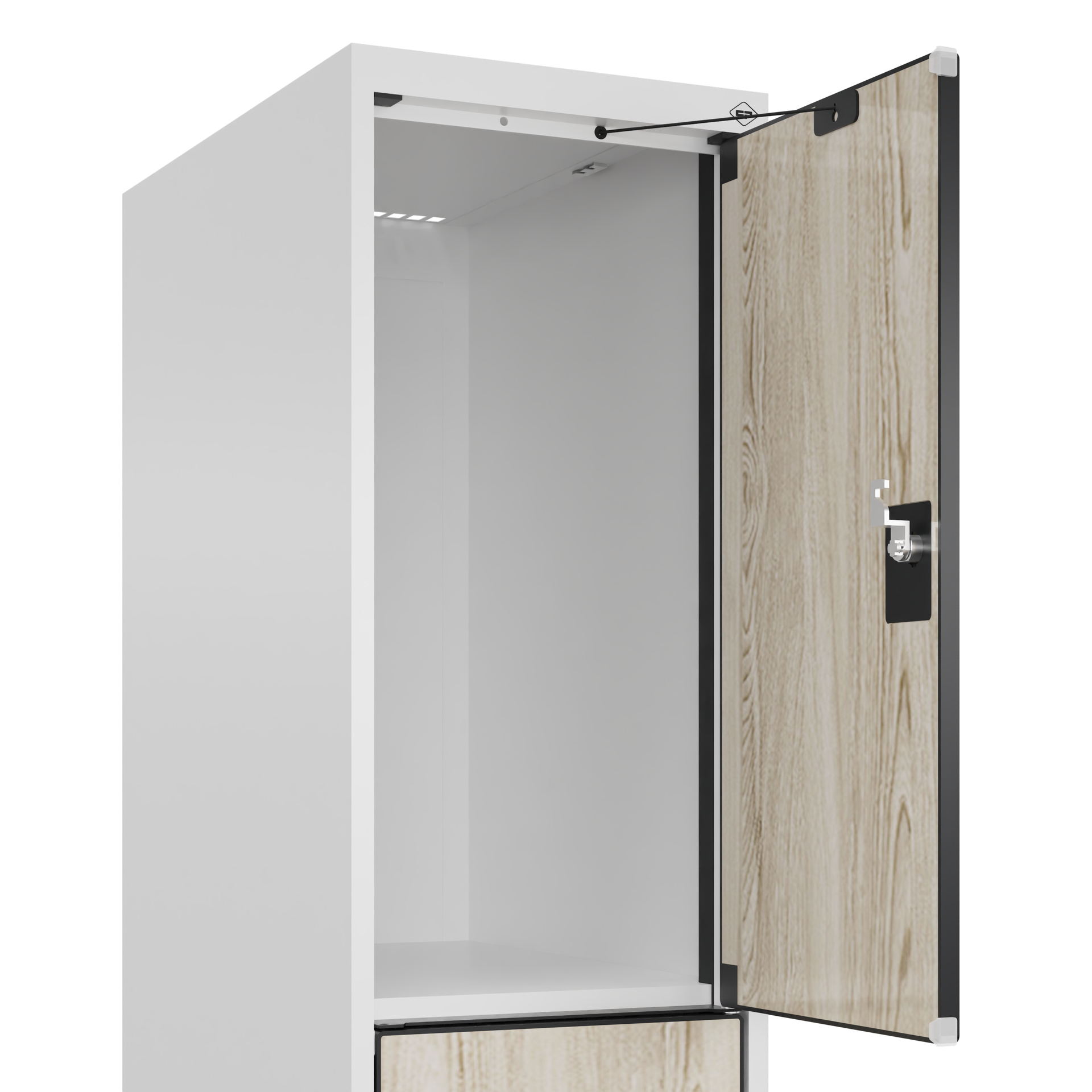 C+P Schlie�fachschrank Evolo PLUS, 3 F�cher, 1850x300x500mm